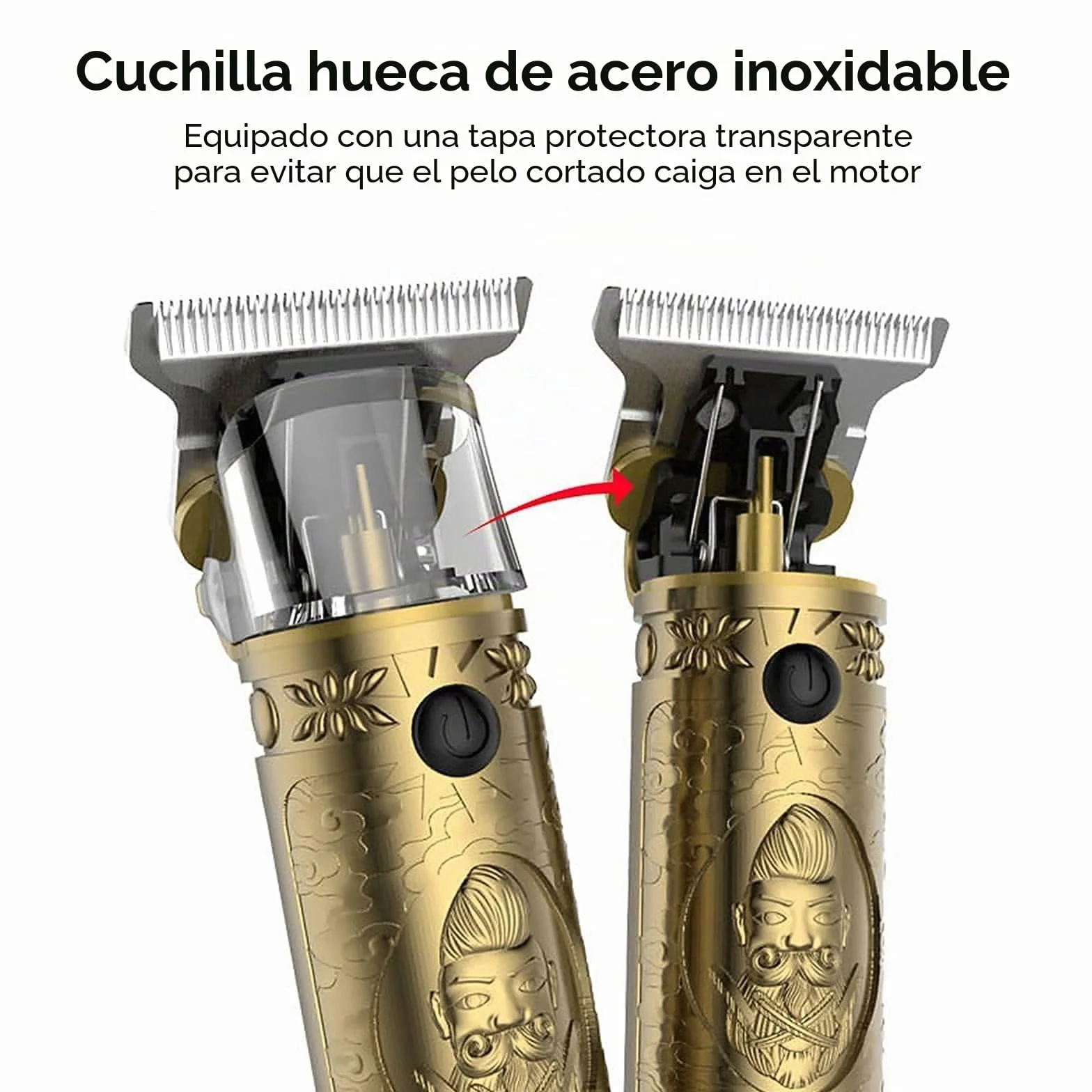 YiLFo Cortapelos Profesional Recargable USB Cortadora de Pelo Hombre Recortadora de Barba Kit Silencioso 3 Peines