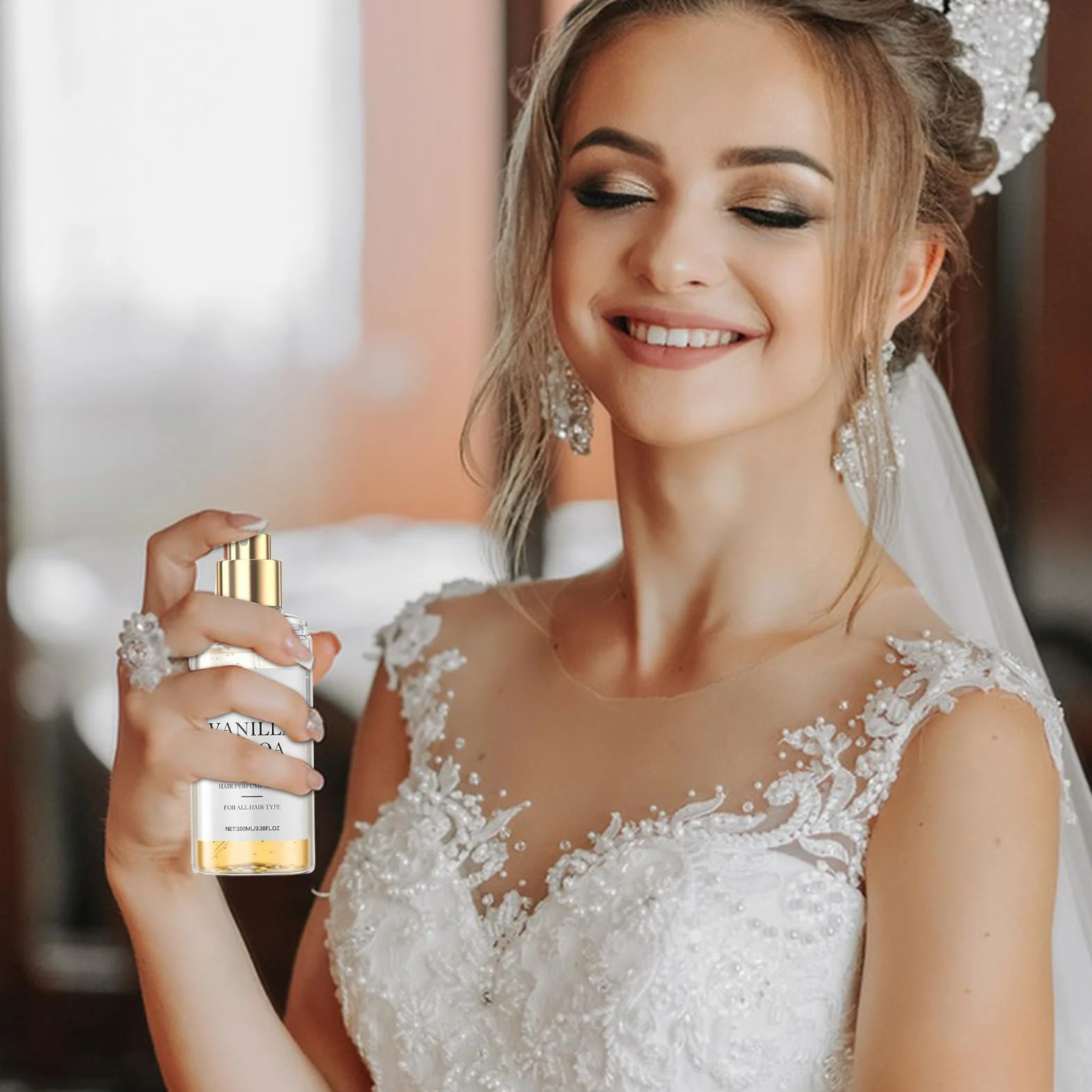 Brumá Capilar Perfume Para Cabello Spray Hidratante Romántico Fragancia Duradera Portátil