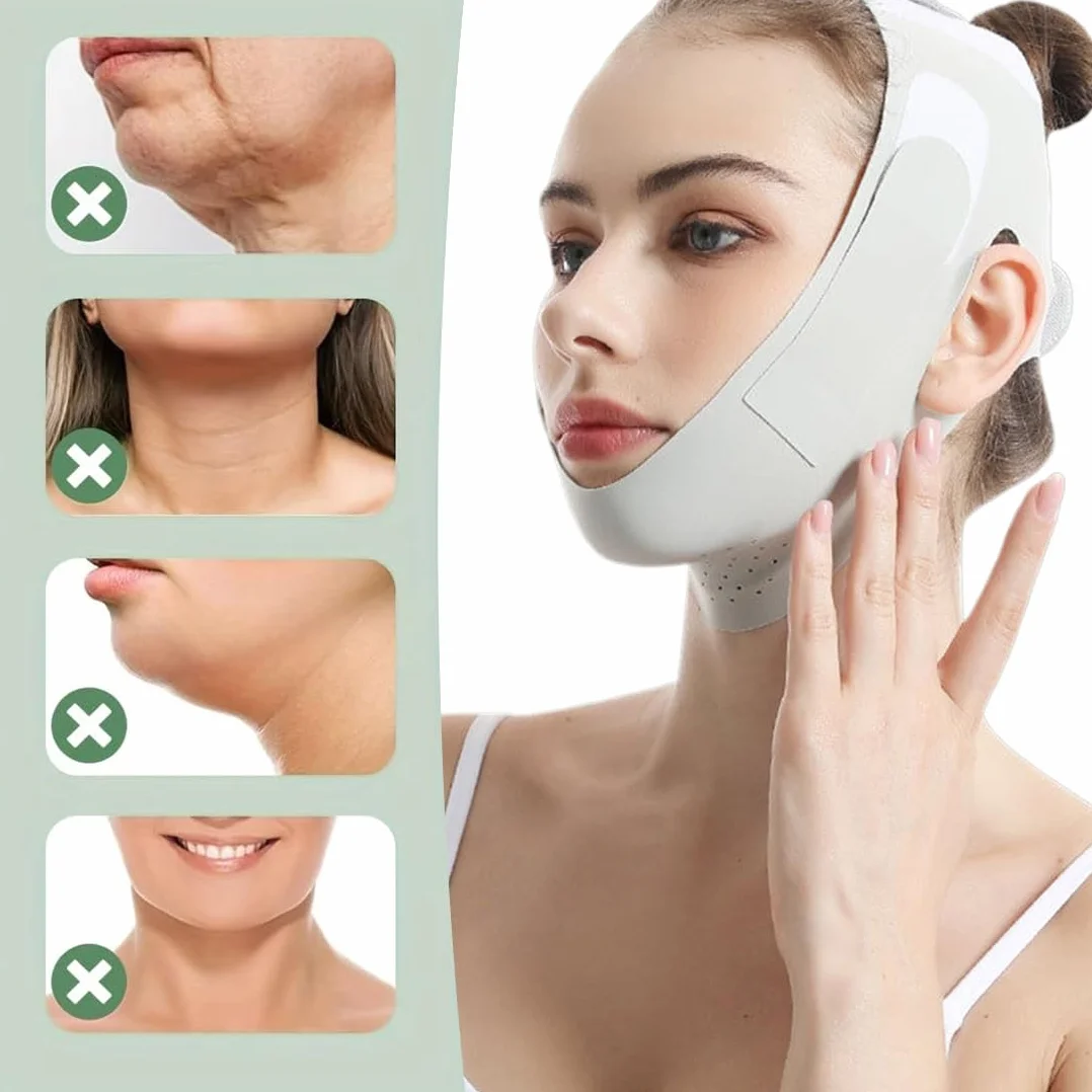 Mascarilla reafirmante facial V Line Lifting Máscara Correa