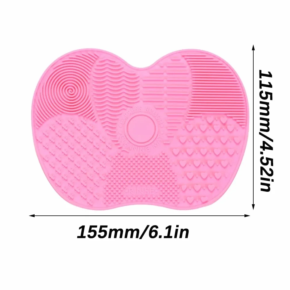 Silicona Alfombrilla de Limpieza de Brochas de Maquillaje Cepillo Cosmético