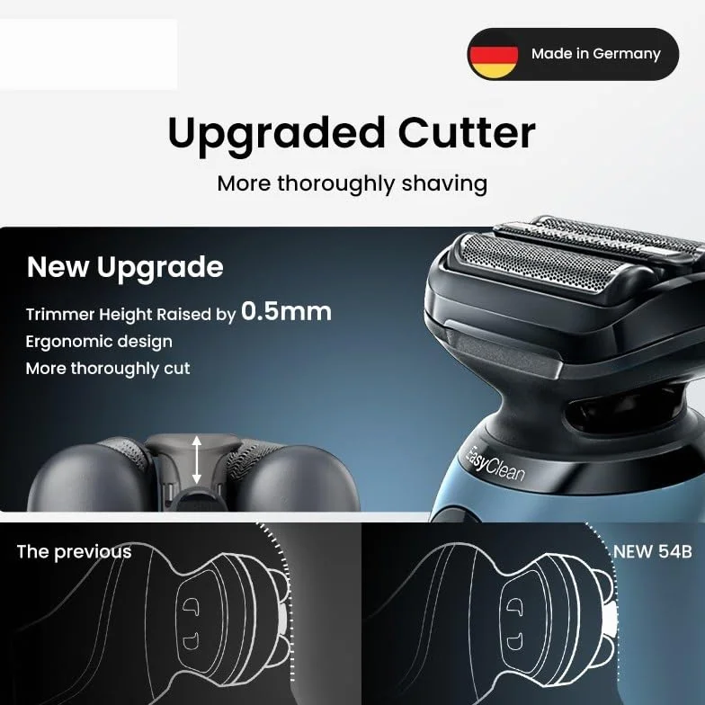 Cabezal de Repuesto Compatible con Braun Serie 5/6 54B para Afeitadora Eléctrica
