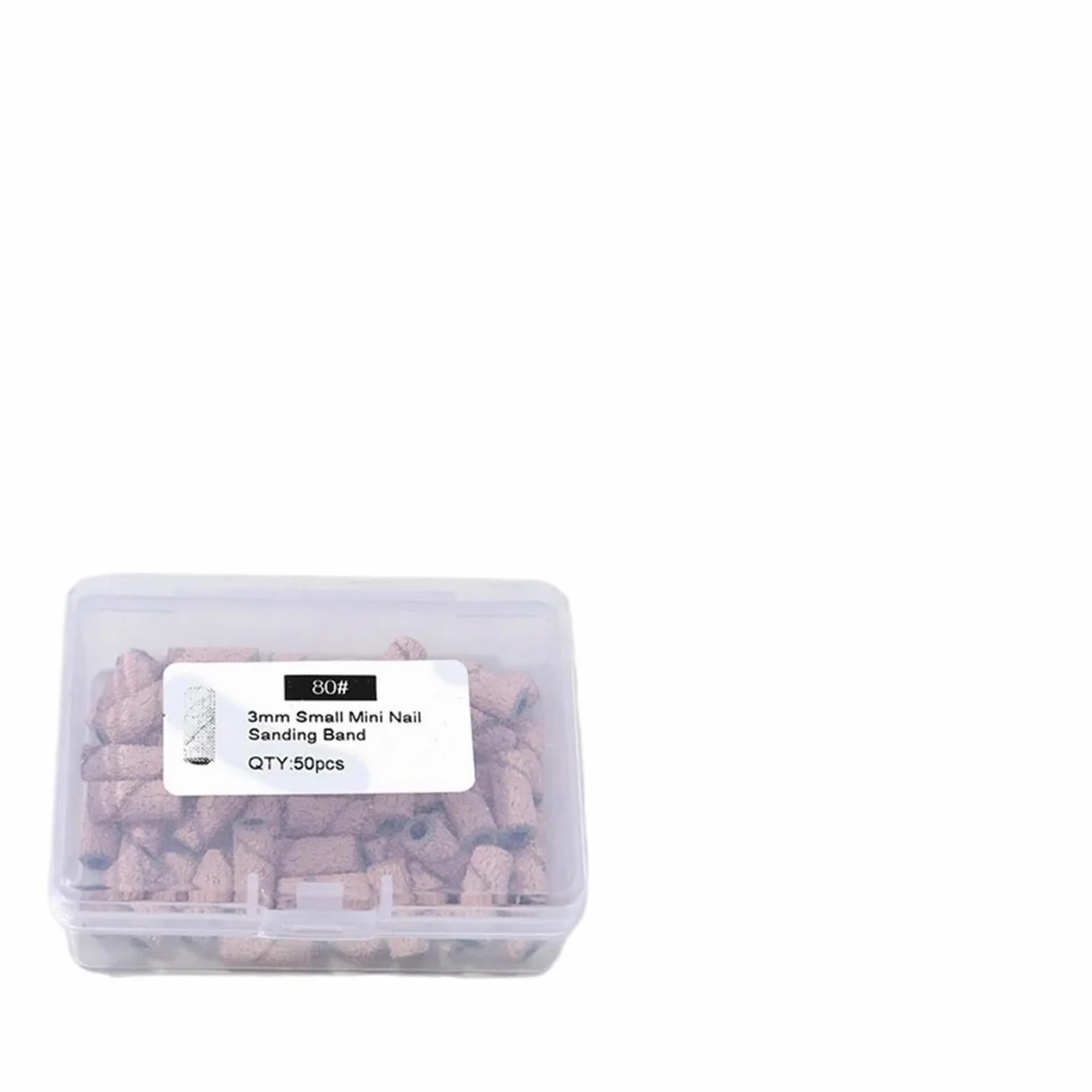 Fresas Torno Para UñAs Herramienta de manicura pulido Gel accesorio lima uñas eléctrica grano para Manicura(80 (only sandband))