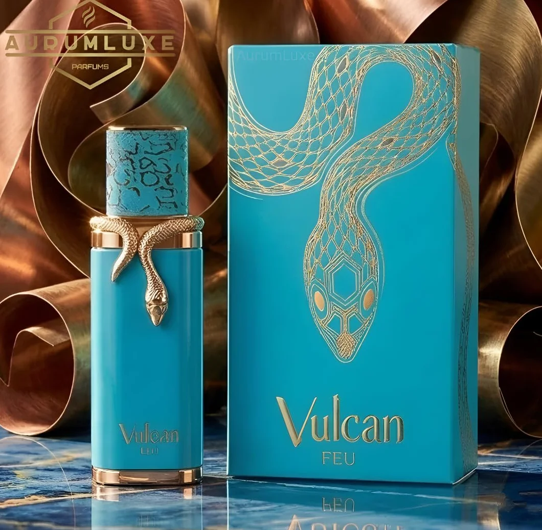 AURUMLUXE Vulcan Feu Perfume, Perfumes Arabes Hombre, Perfumes Hombre, Regalos Originales para Hombre, Colonia Hombre, Perfume Arabes Originales, Eau de Parfum, Perfume Vulcan Feu 100 ml