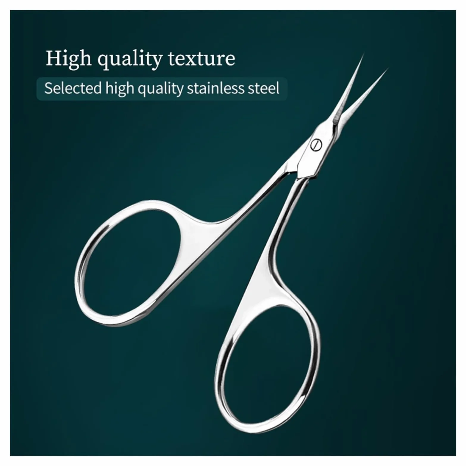 Tijeras Profesionales for cutículas, cortauñas de Acero Inoxidable ultraafiladas for manicura, eliminación de Piel Muerta, Cuidado de uñas, Pinzas y empujador.