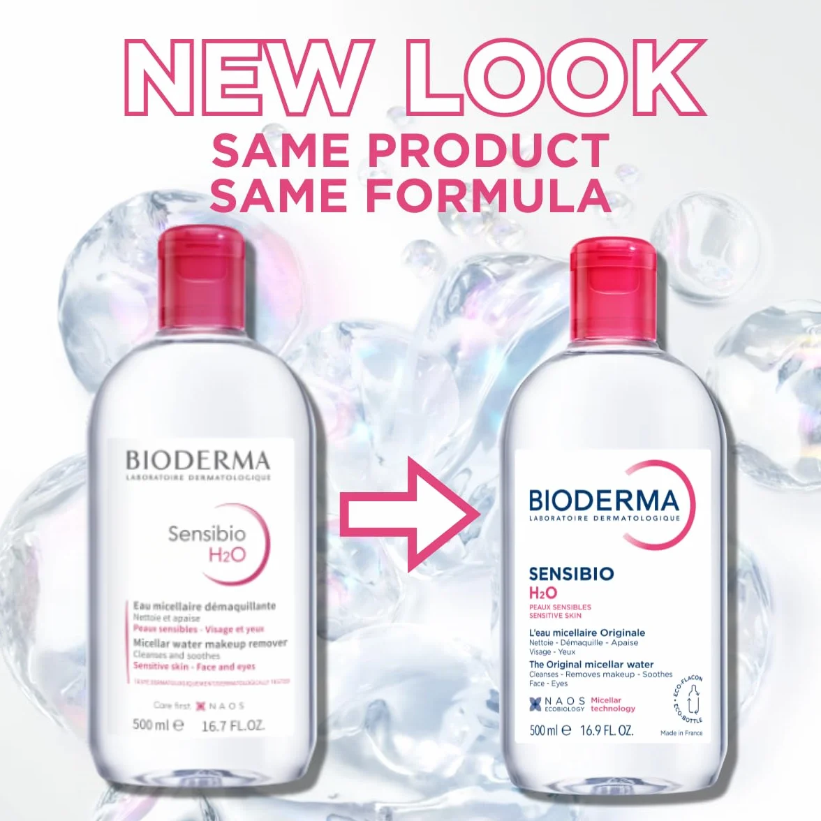 BIODERMA Sensibio H2O Agua Micelar Limpiadora Desmaquillante 500 ml Pieles Sensibles