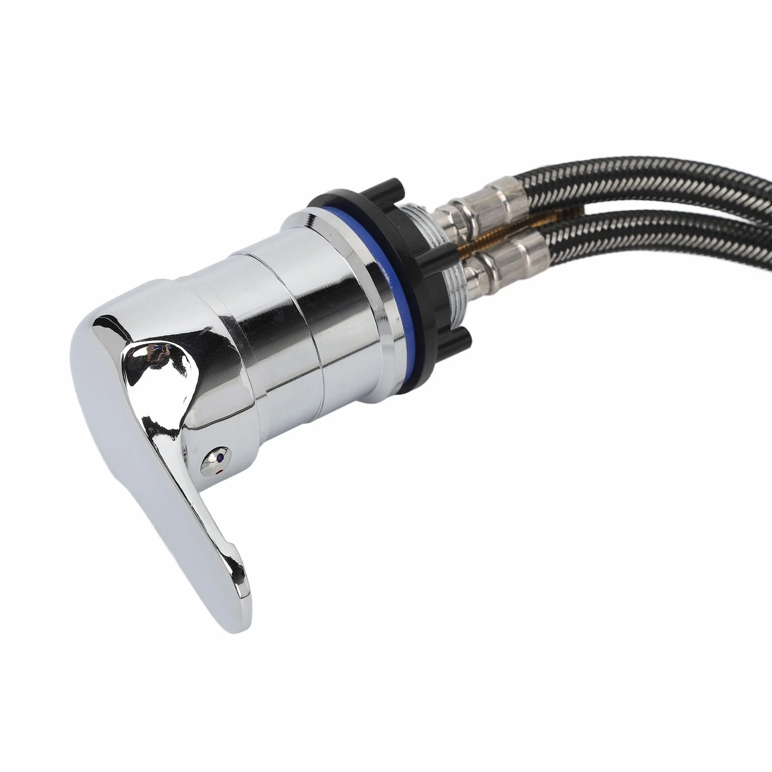 Grifo Mezclador para Lavabo de Champú de Salón, Aleación de Zinc, Frío y Caliente, Tubo de 70 cm