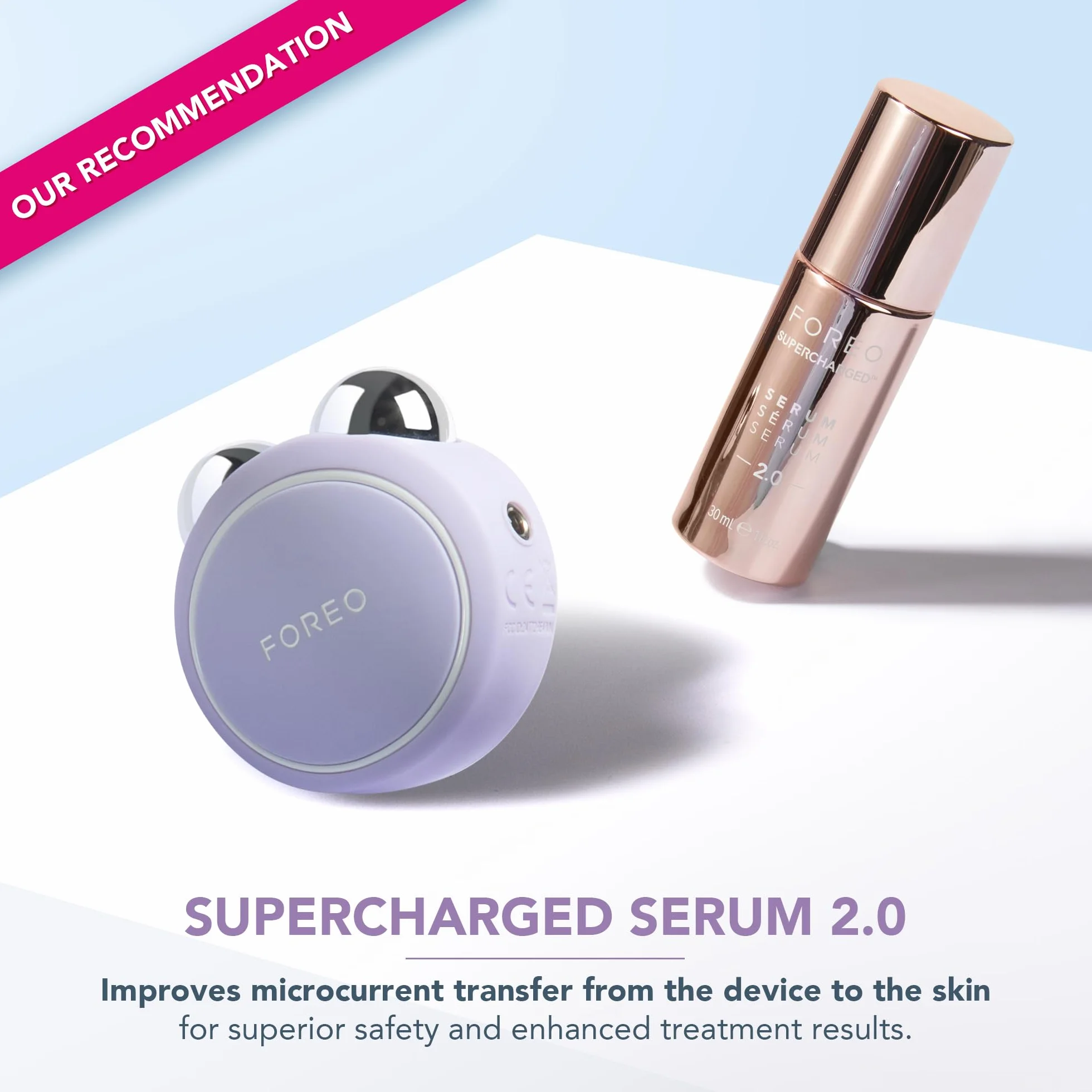 FOREO BEAR mini Masajeador facial eléctrico de microcorrientes Lifting facial no invasivo