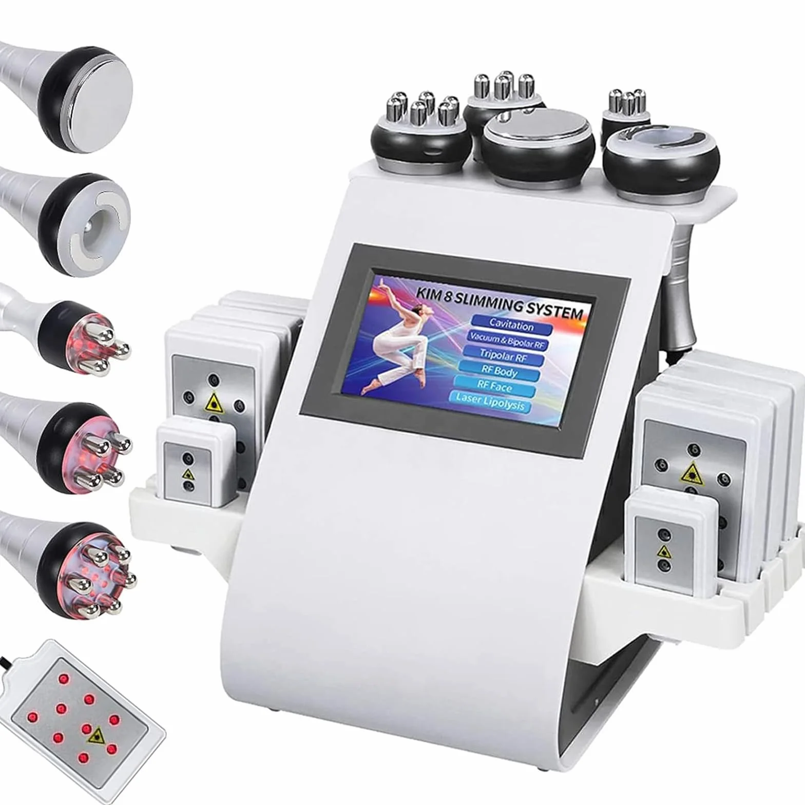 Máquina de Cavitación 6 en 1, Masajeador Profesional de Radiofrecuencia, Dispositivo de Reducción de Vacío Corporal