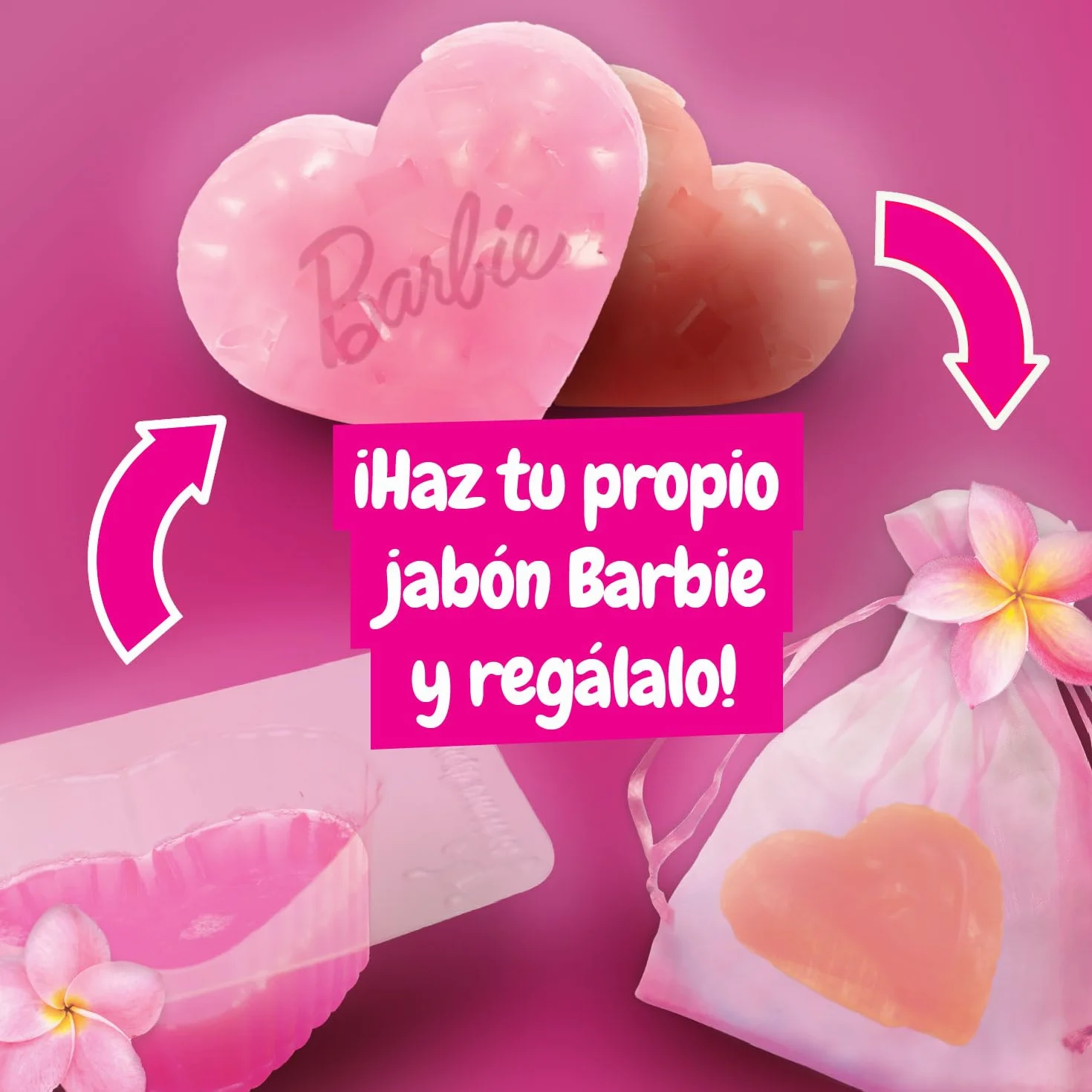 Science4you Barbie Mi Primer SPA Zen Juego Hacer Jabones Sales Baño Perfumados Regalo Niñas 8+