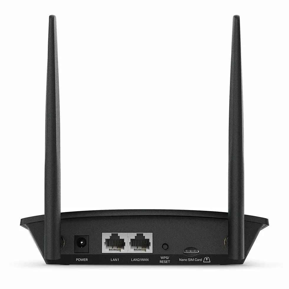 TP-Link TL-MR110 4G LTE Router Cat 4 300Mbps MicroSIM LAN/WAN Ethernet Detachable Antenna