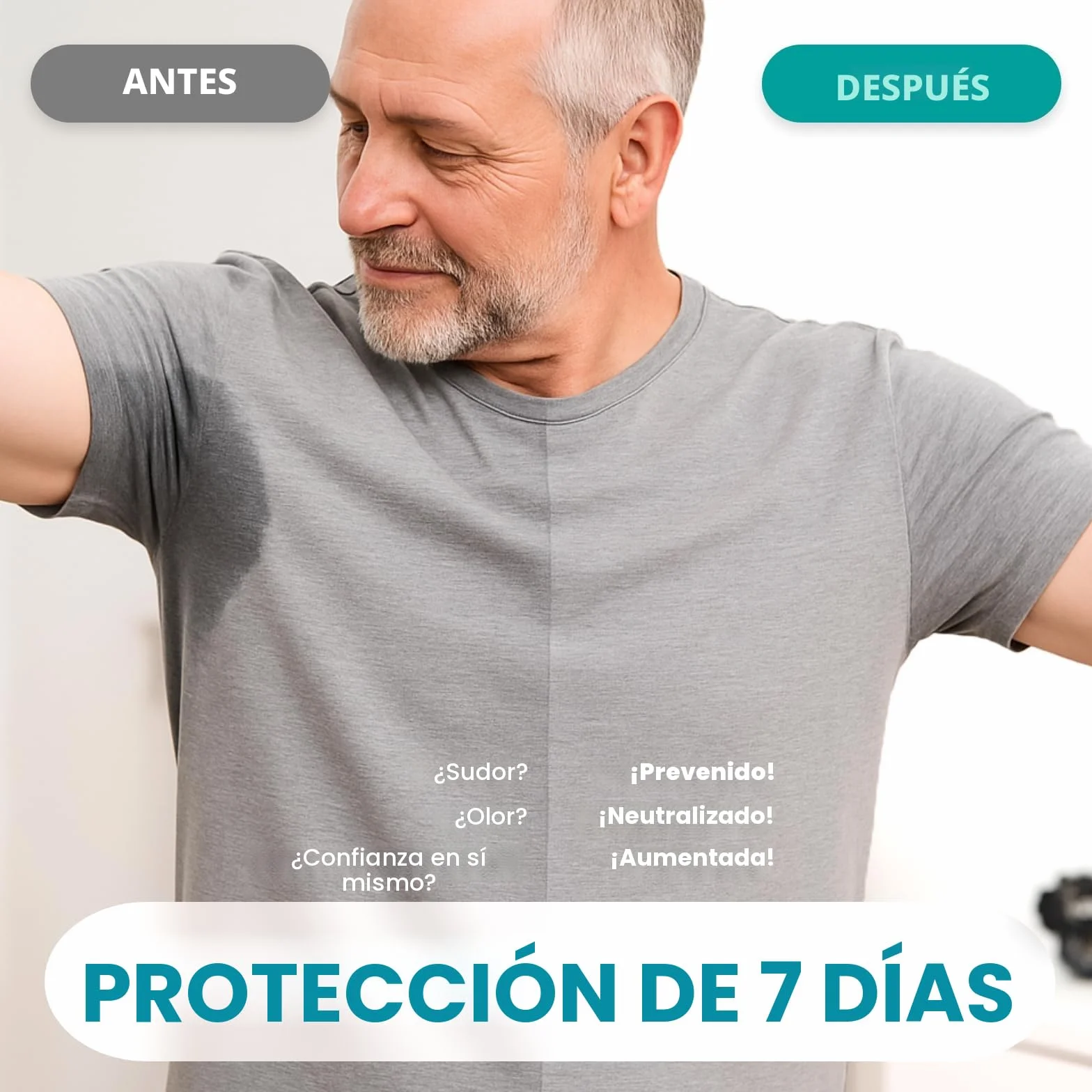Odaban Antitranspirante Gel 50 ml | Control del Sudor para Manos, Pies, Rostro