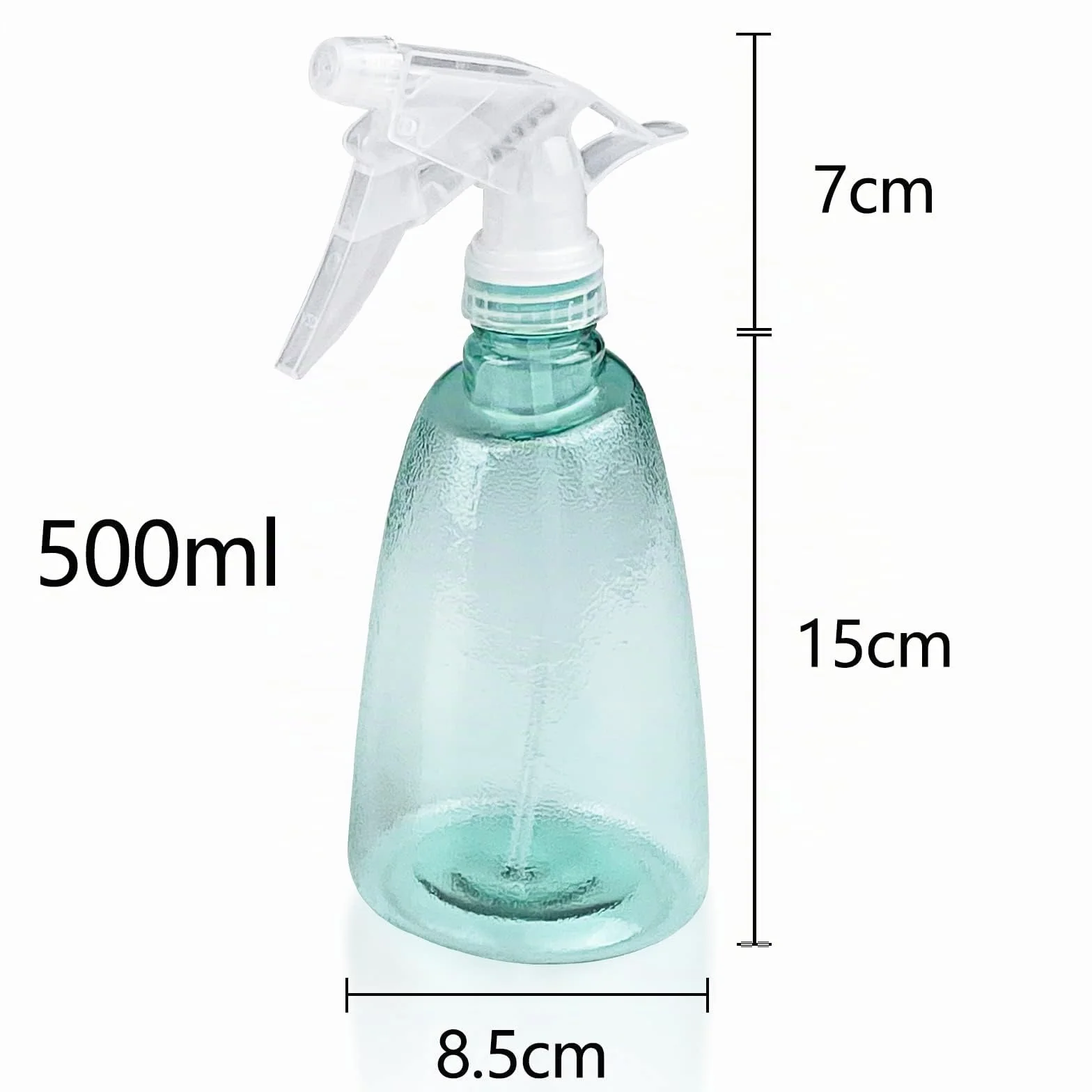 Gvolatee 3 Piezas Botella Pulverizador 500 ml, Plastico Gatillo Botellas de Spray Vacías Rellenable Transparente