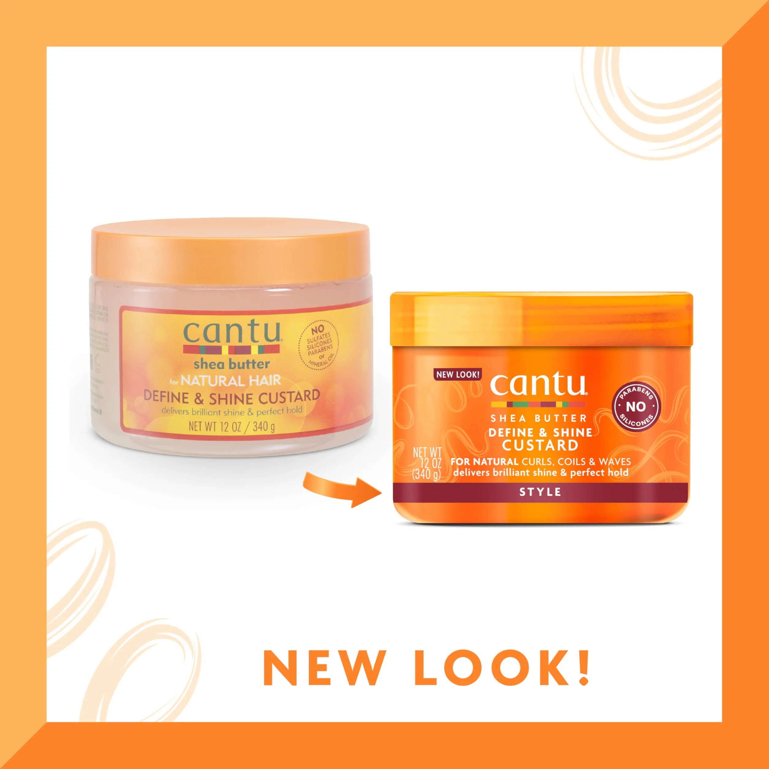 Cantu SHEA Butter Define & Shine Custard 340G