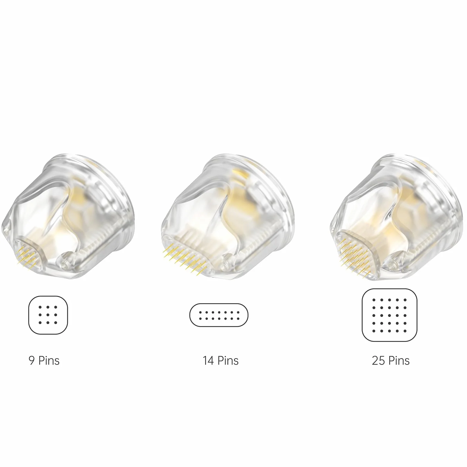 Bestauty Bio Pen Q2 Cartuchos 14 Pins 10Pcs Agujas de Tinta de Repuesto para Cicatrices de Acné
