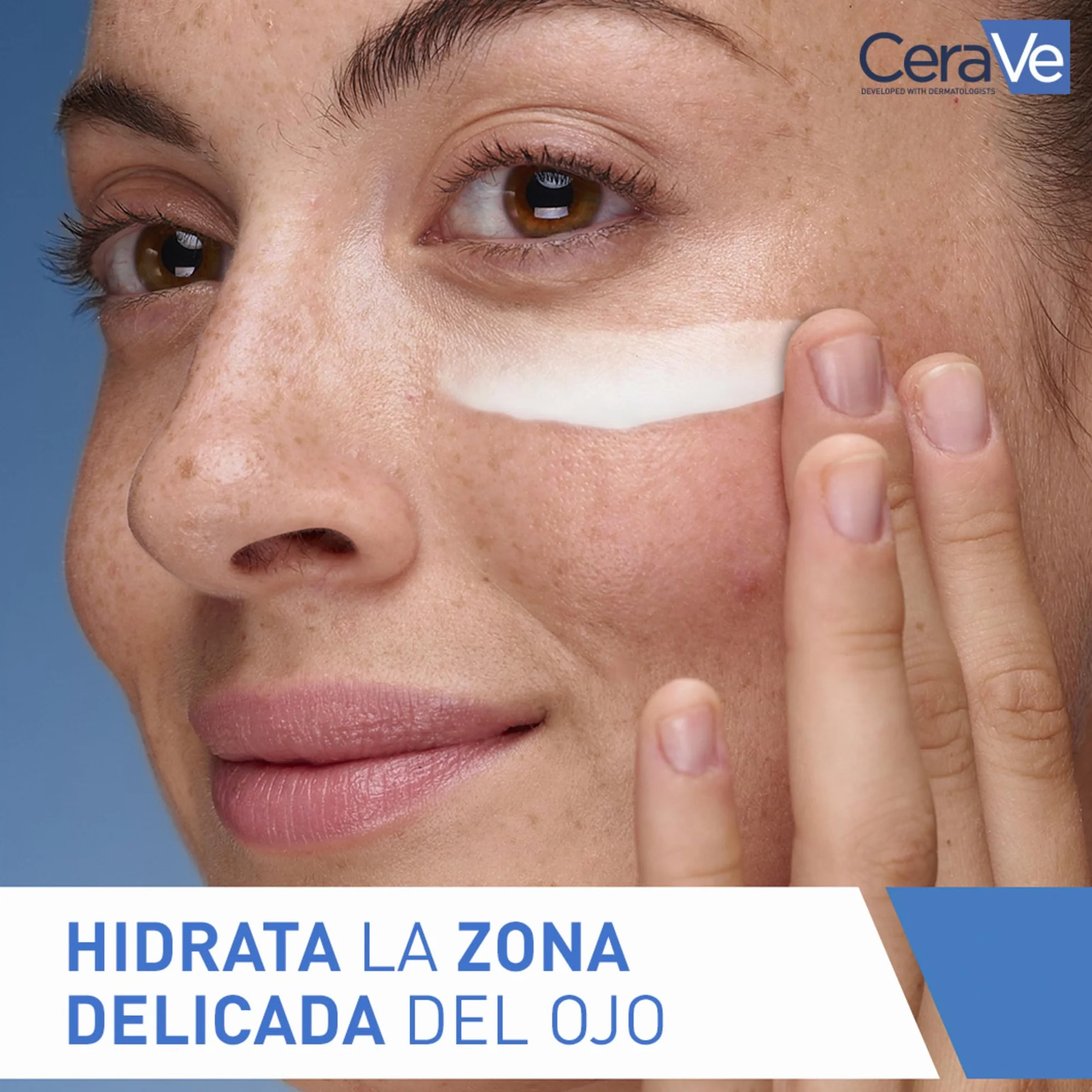 CeraVe Crema Reparadora Contorno de Ojos, Ácido Hialurónico y Niacinamida, 14ml