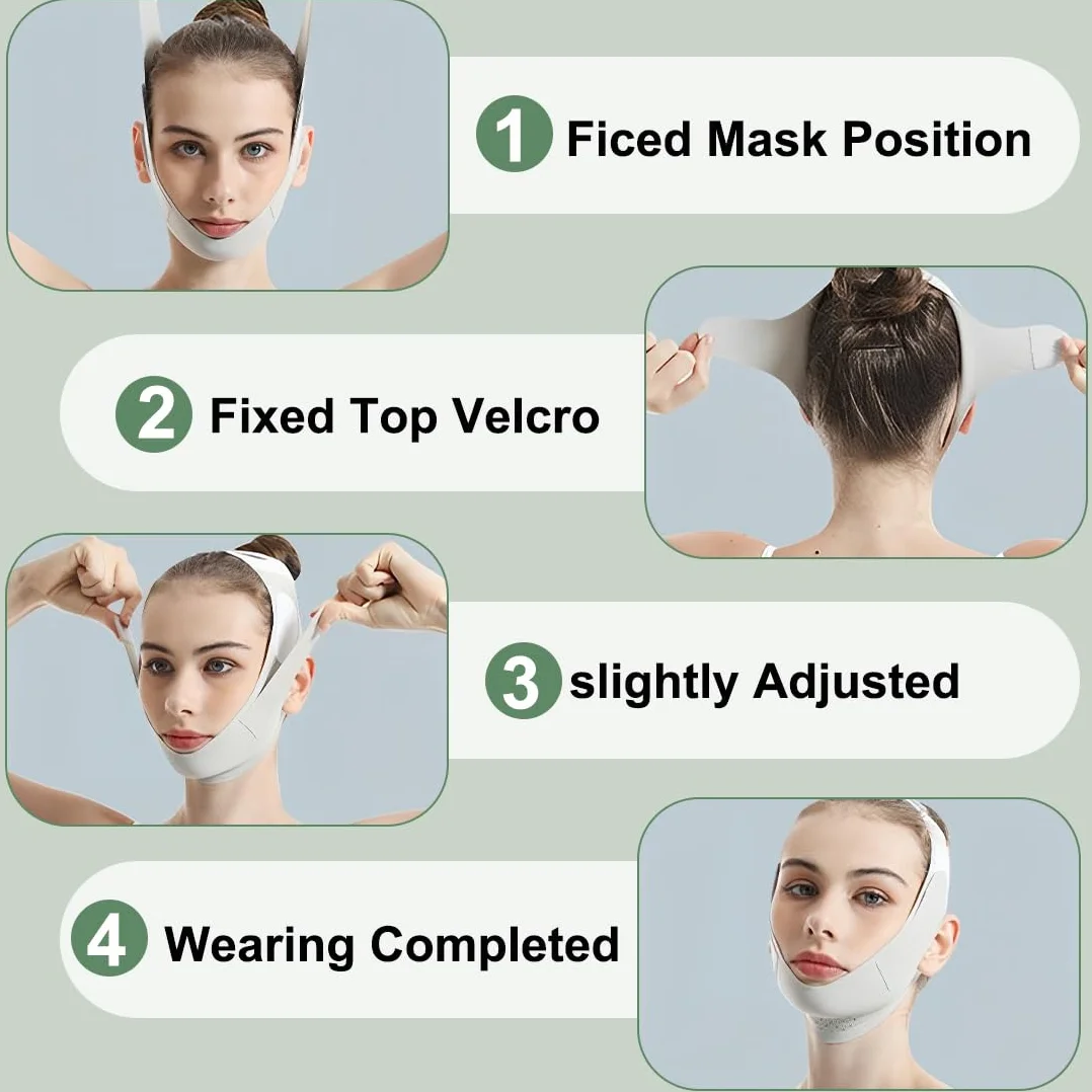 Mascarilla reafirmante facial V Line Lifting Máscara Correa