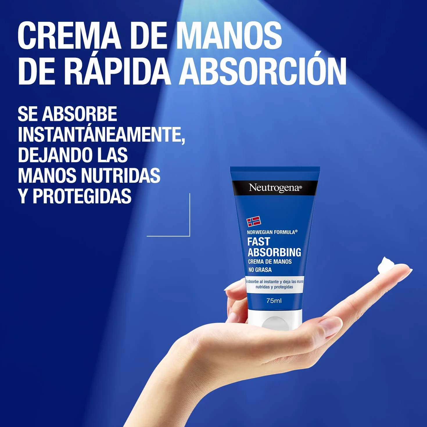 Neutrogena Fórmula Noruega Crema de Manos No Grasa Pack 2 x 75 ml Reparadora con Glicerina y Vitamina E