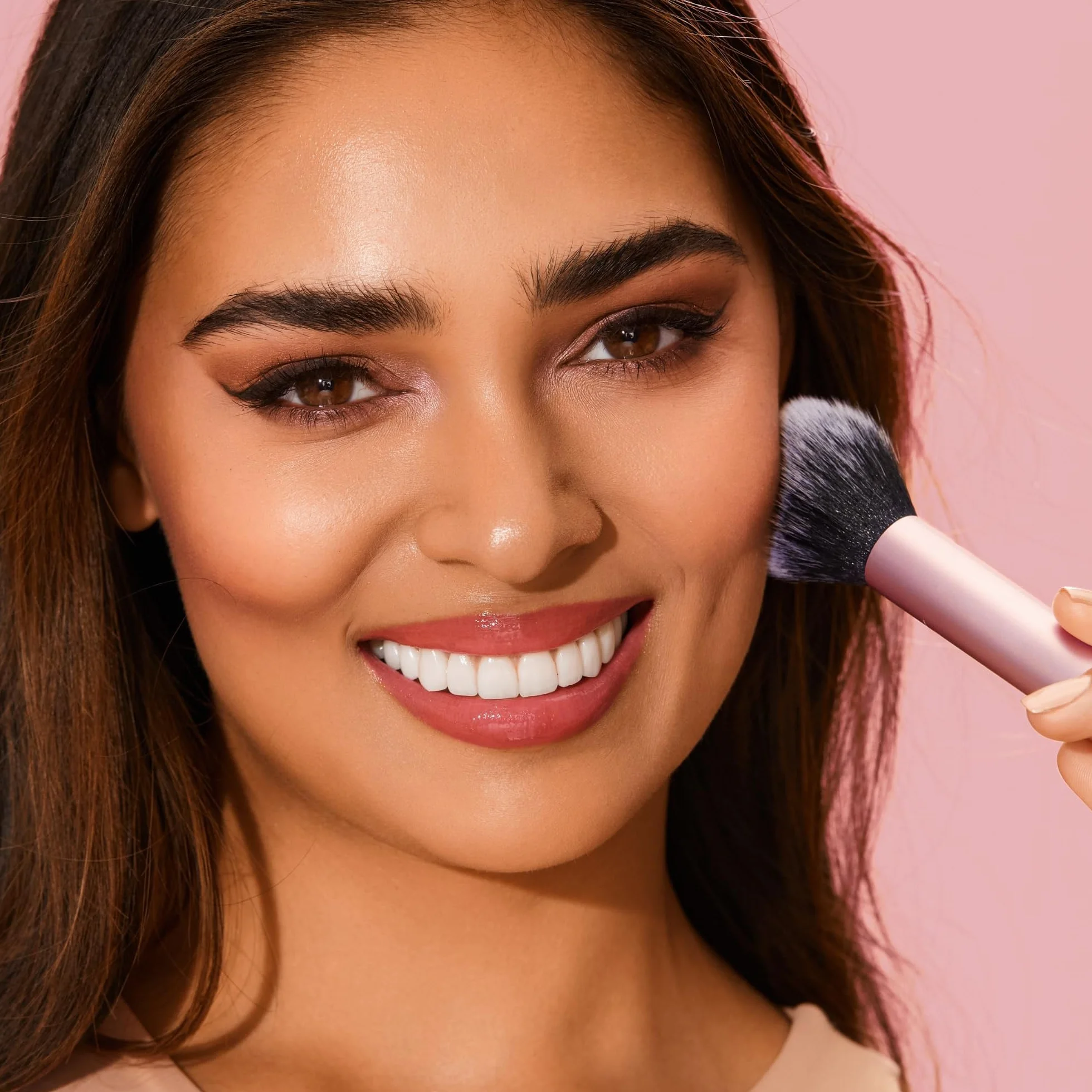 Real Techniques Kit de minibrochas Travel Fantasy, brochas maquillaje sombras ojos iluminadores, juego 11 piezas