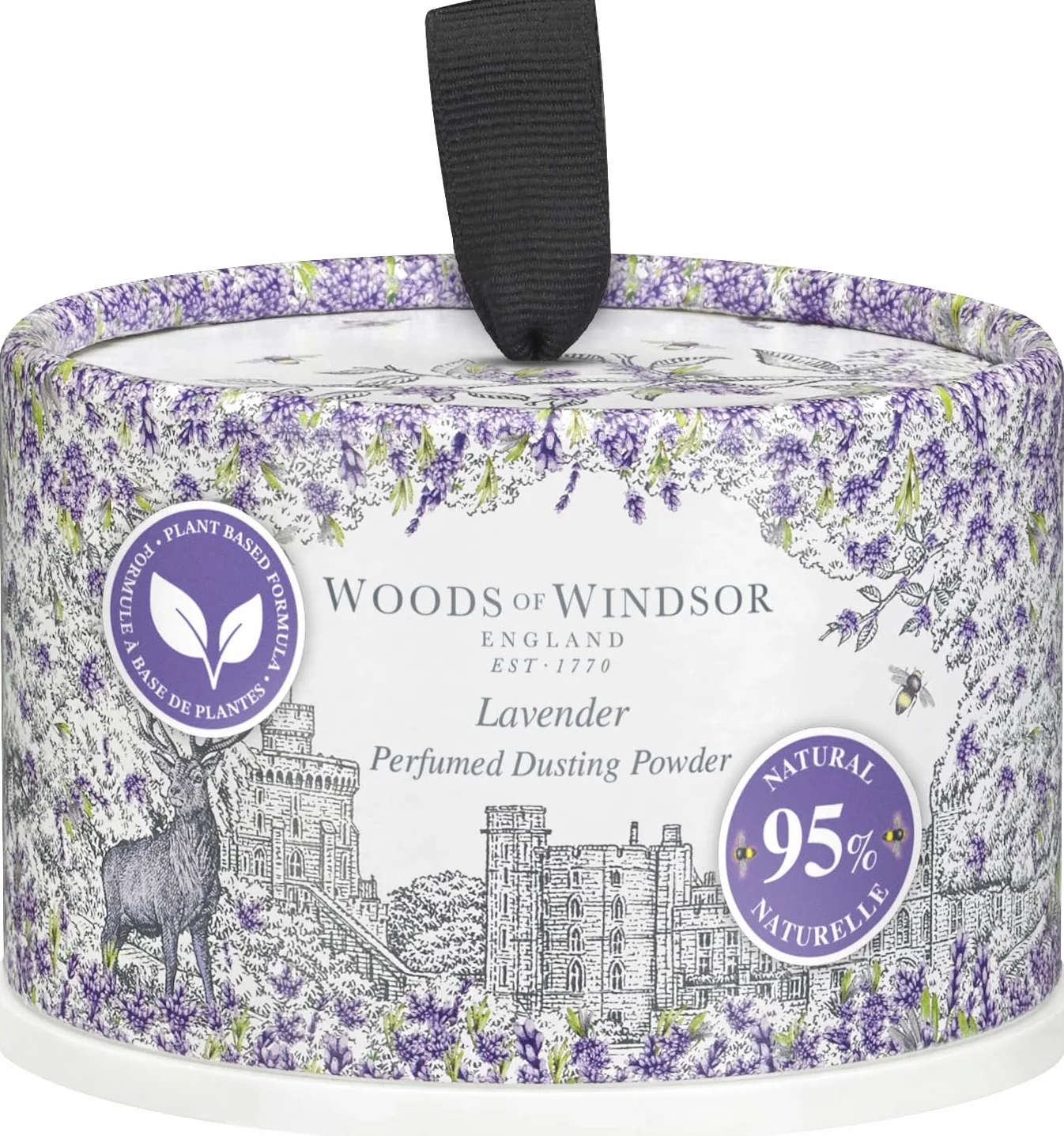 Woods of Windsor Polvos corporales lavanda esponja 100 g