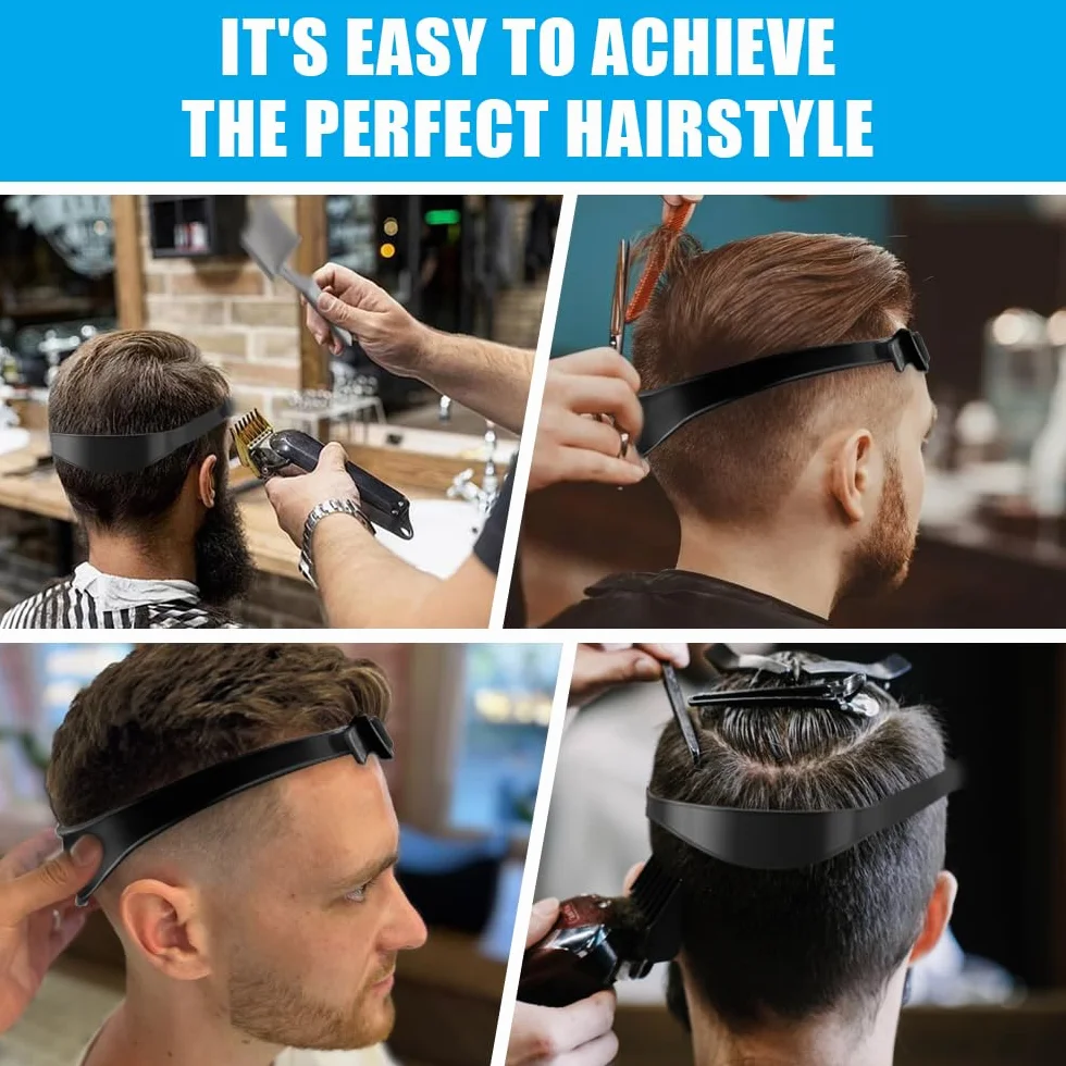 Guía de Corte de Cabello Ajustable Peine Posicionamiento Curvo Plantilla para Hombre