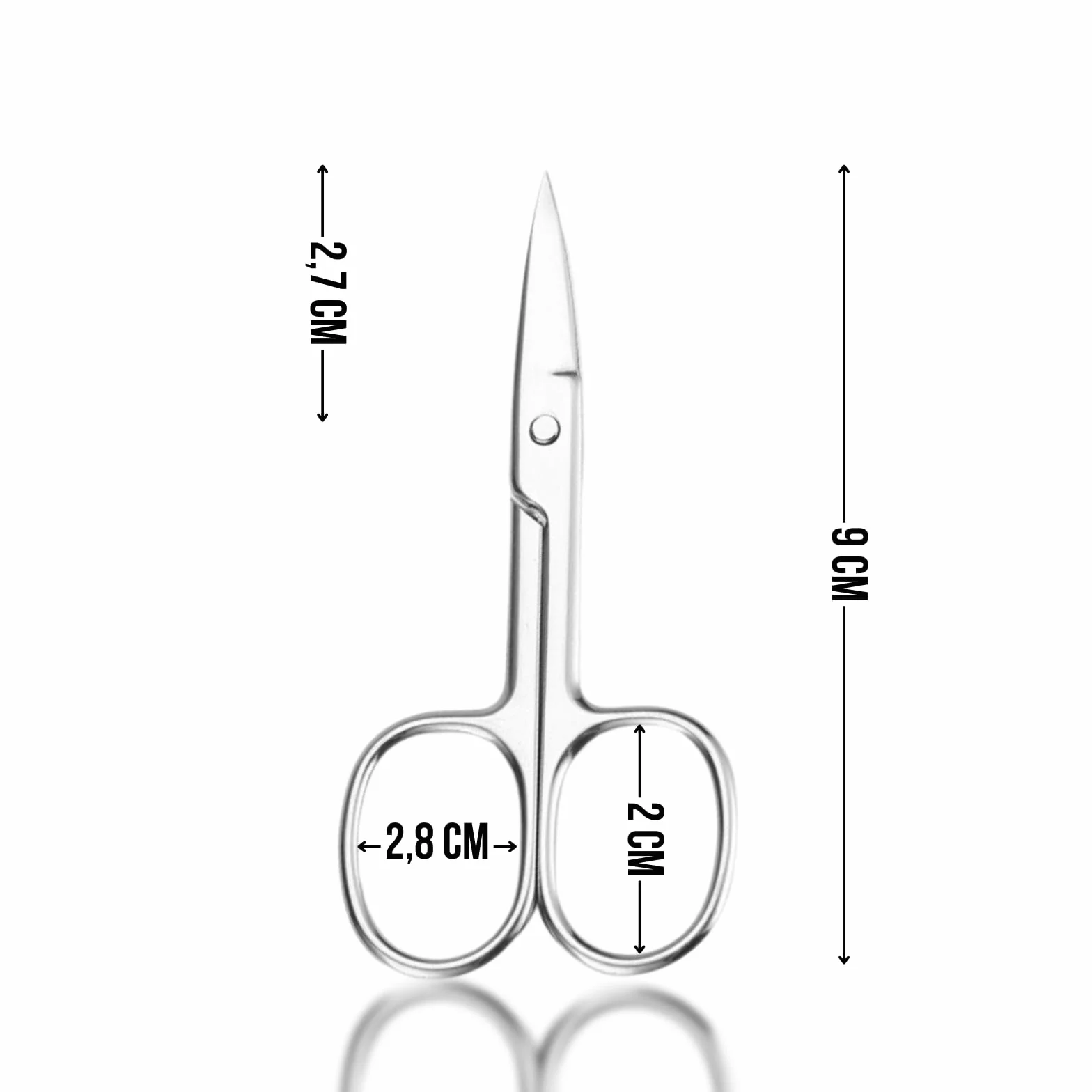 Audentiax Tijeras de Uñas y Cutículas Profesionales Pack de 2 para Manicura y Pedicura