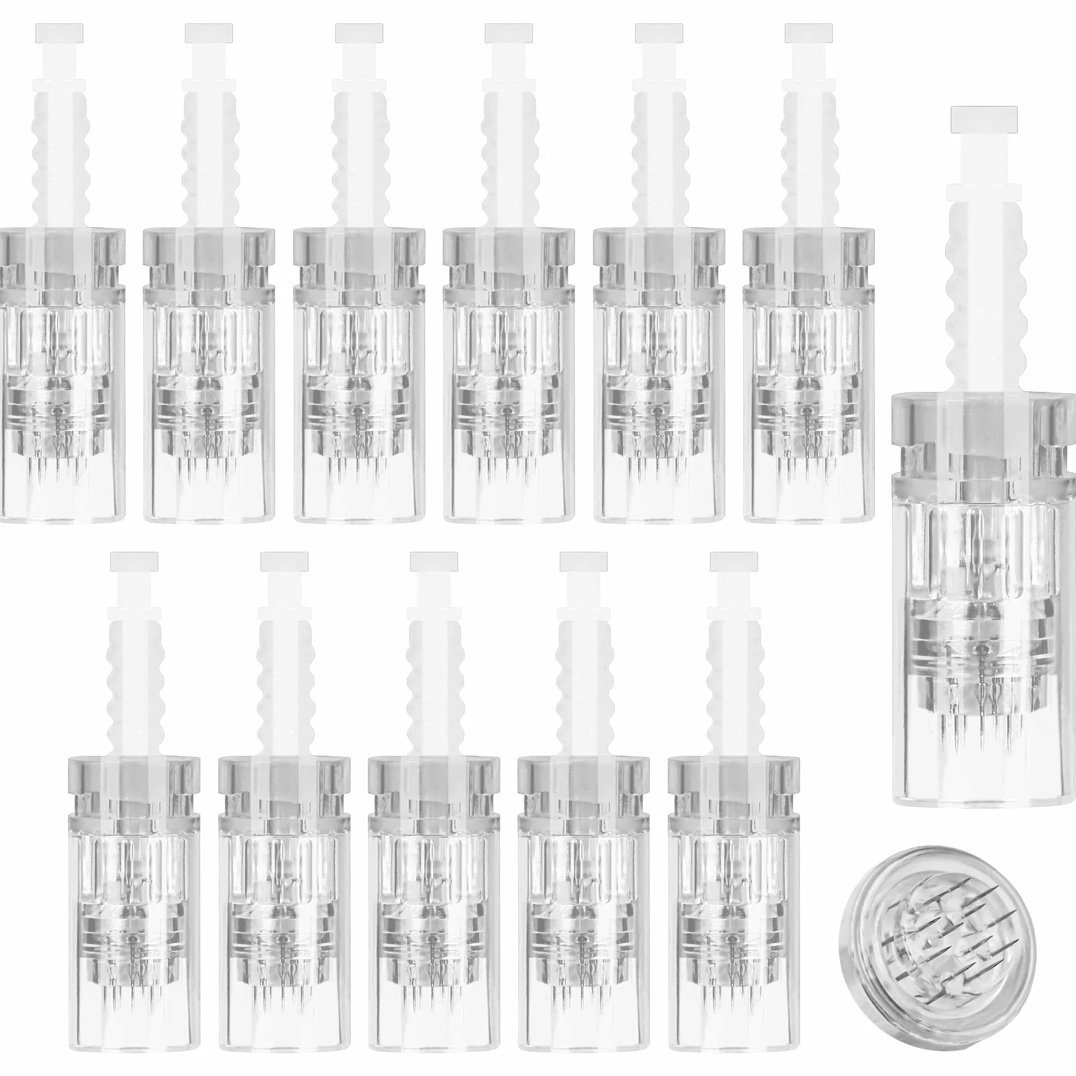 LOPHE Agujas Dermapen 12 Puntas para Microneedling Pen, Repuesto Montura de Bayoneta