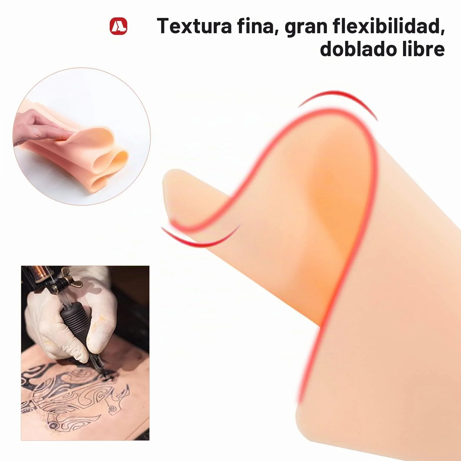 Piel Sintetica Tatuaje, 10pcs Piel de Tatuaje Lados Dobles La Piel Sintética Pieles Sinteticas para Tatuaje