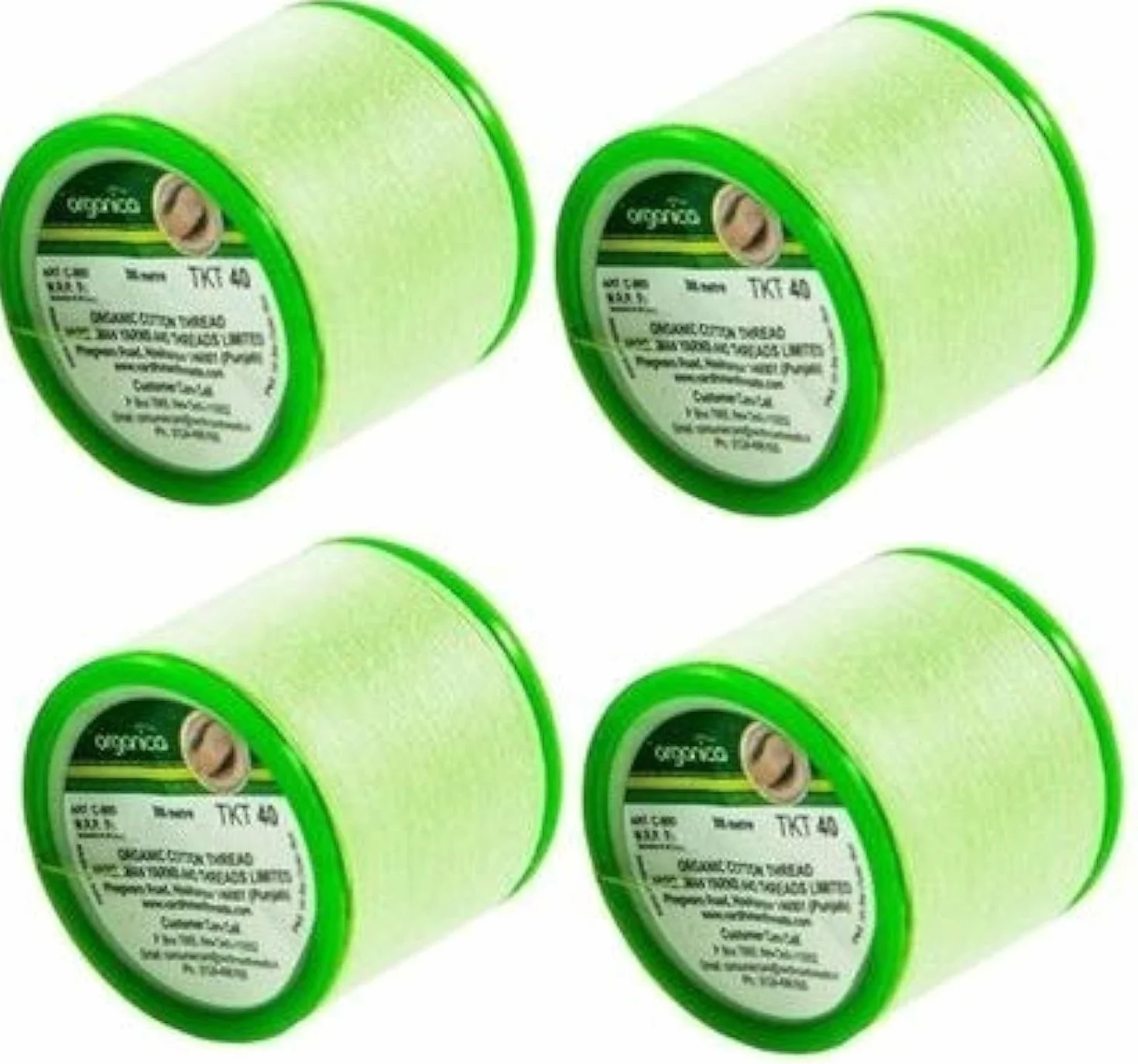 4 Bobinas de Hilo de Algodón Orgánico | Hilo de Enhebrar Cejas | Hilos Antibacterianos para Depilación Facial Preferences