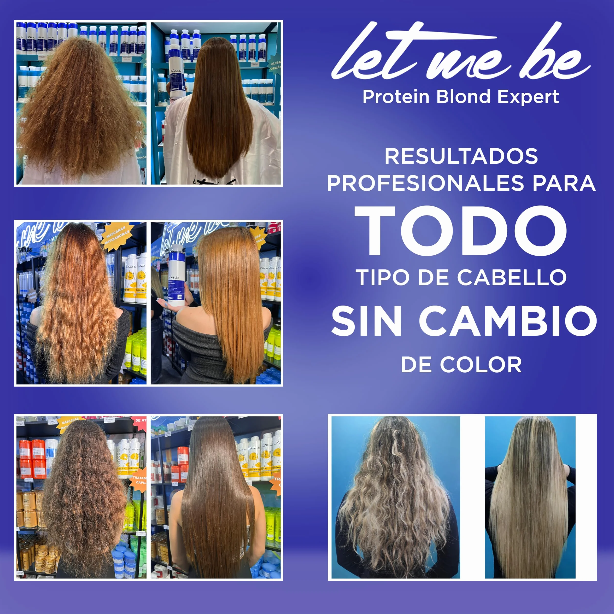 Protein Smoothing Blond Expert Alisado Brasileño Orgánico Sin Formol 1L para Cabellos Rubios