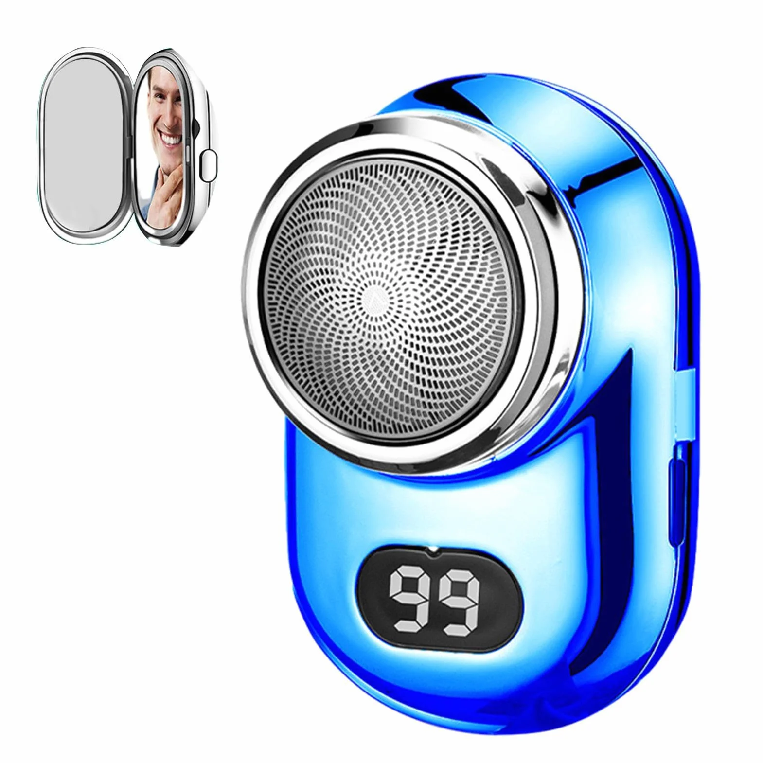 Afeitadora eléctrica para hombre mujer, portátil, prueba agua, Chaies