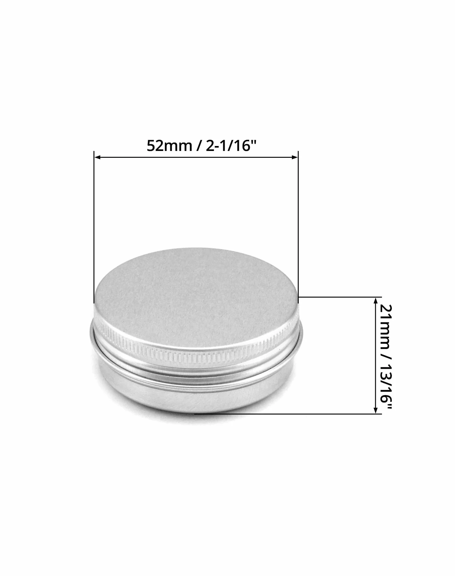 QWORK 30 tarros de Aluminio para Crema con Tapas, Redondos vacíos 30 ml
