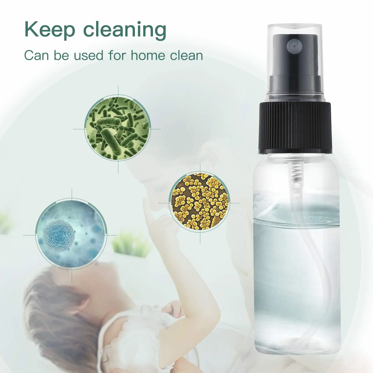Toureal 30ml Spray Pulverizador Plastico 12 Piezas Botes Vacios Atomizador Transparente