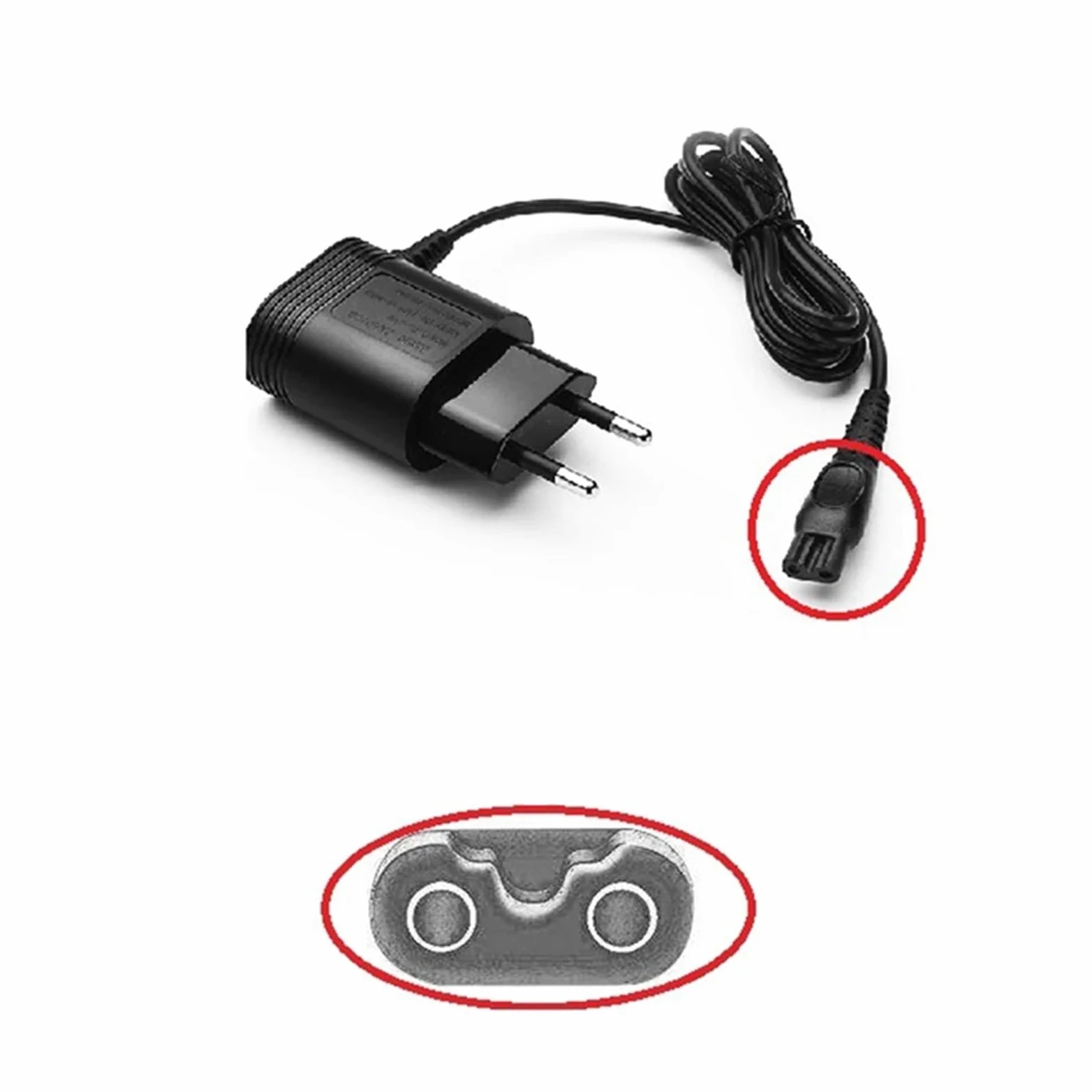 Adaptador de corriente alterna for maquinilla de afeitar, utensilio doméstico, Compatible con Philips, adaptador de afeitadora HQ8505 HQ6070/6075/6095 | [](10 PCS)