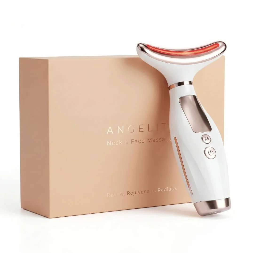 Angelite Masajeador Facial LED Escultor Lifting con Calor Vibración Reafirmante Mandíbula Mejillas 2 Años