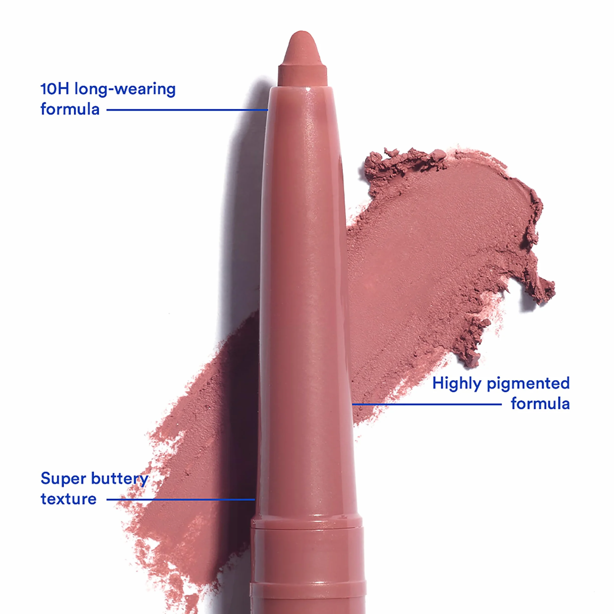 3INA MAKEUP The Automatic Lip Pencil 503 Nude Retráctil Waterproof Lip Liner Vegan