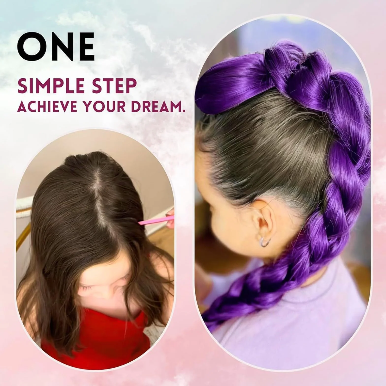 Trenzado Cabello Pre-estirado 26" Extensiones de Pelo Púrpura Jumbo para Trenzas Africanas