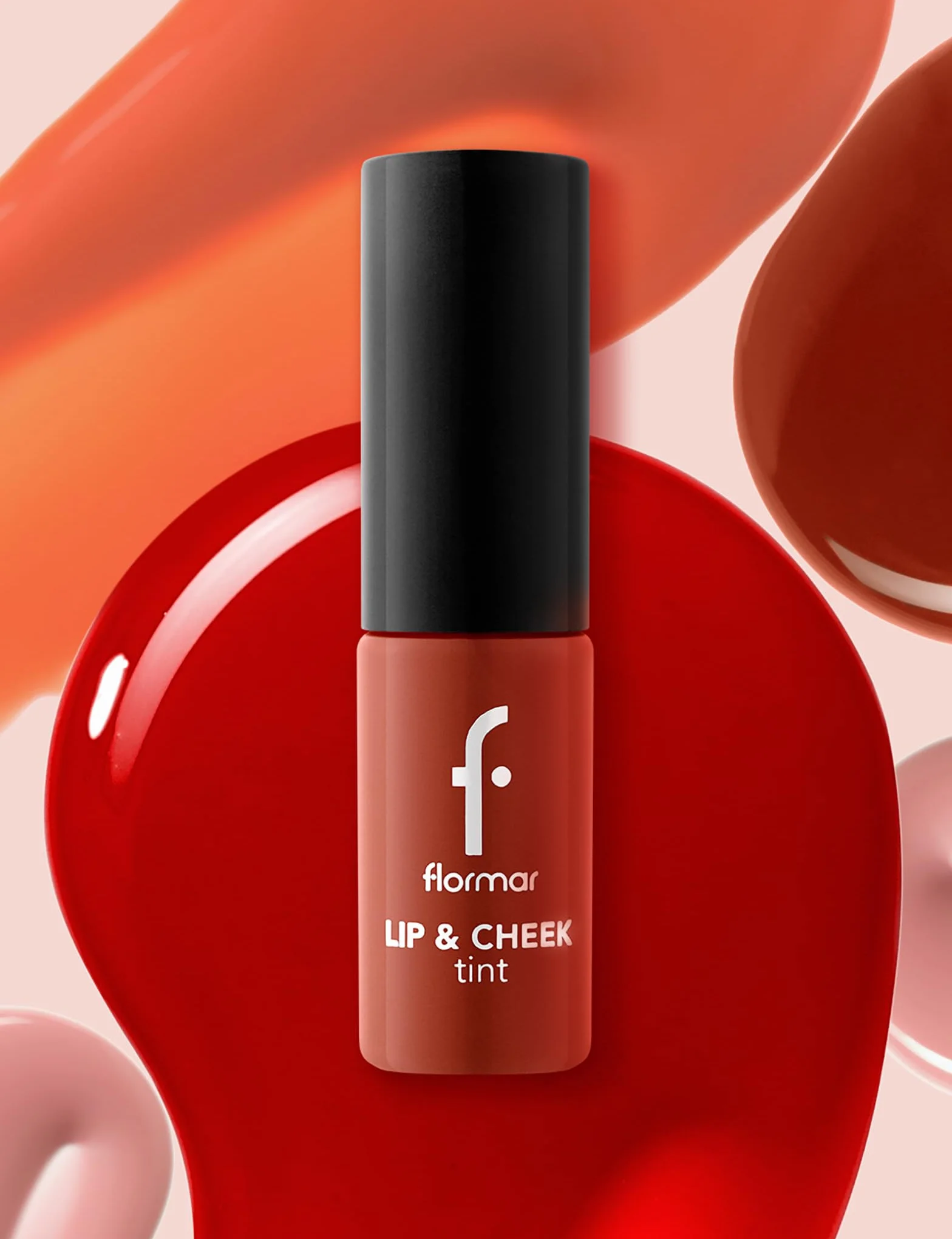 Flormar Lip and Cheek Tinte Scarlet Ruby 2 en 1 Tinte labial larga duración Color intenso natural rubor barra