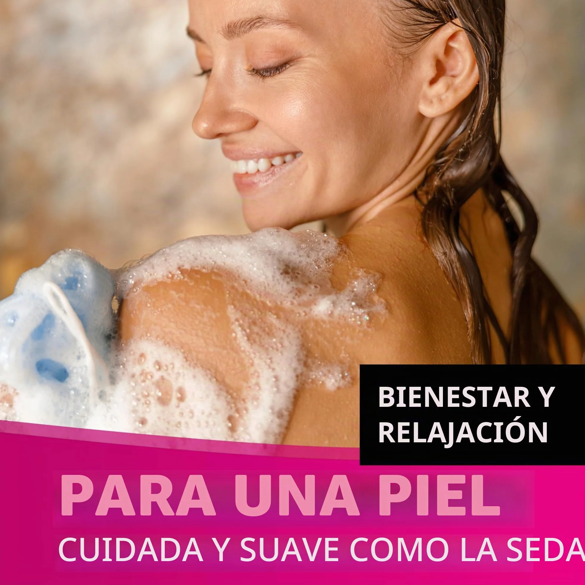 Accentra Set de ducha 3 piezas gel loción corporal sal de baño champán