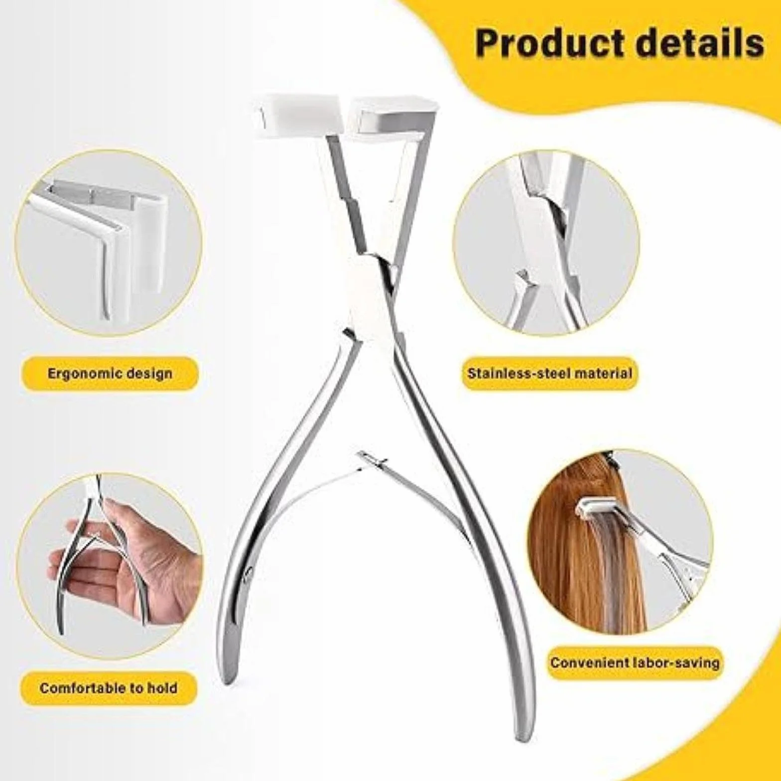 Kit de Herramientas para Extensiones de Cabello con Cinta Adhesiva