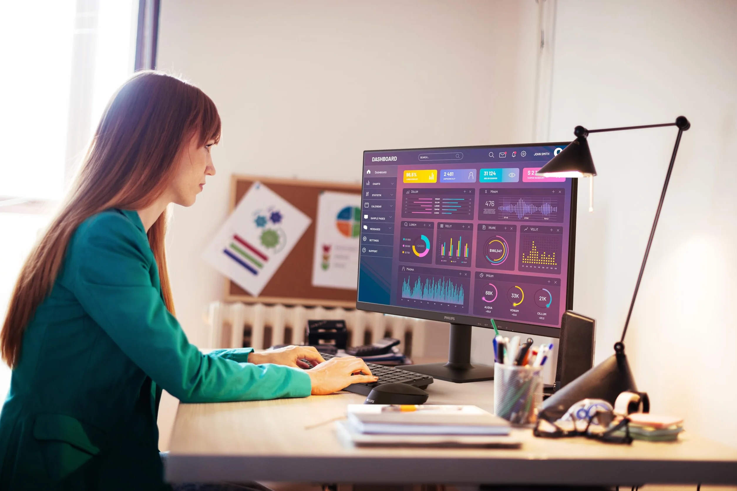 Philips 27E2N1500L Monitor 27 Pulgadas QHD 75Hz IPS 1ms MPRT Adaptive Sync HDR10 2560x1440 Negro