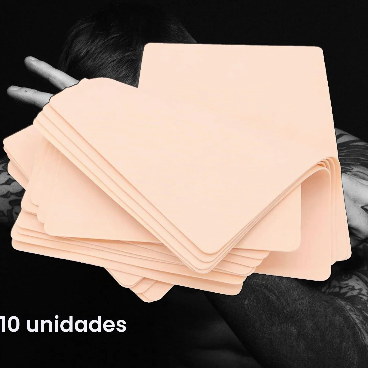 Piel Sintetica Tatuaje, 10pcs Piel de Tatuaje Lados Dobles La Piel Sintética Pieles Sinteticas para Tatuaje
