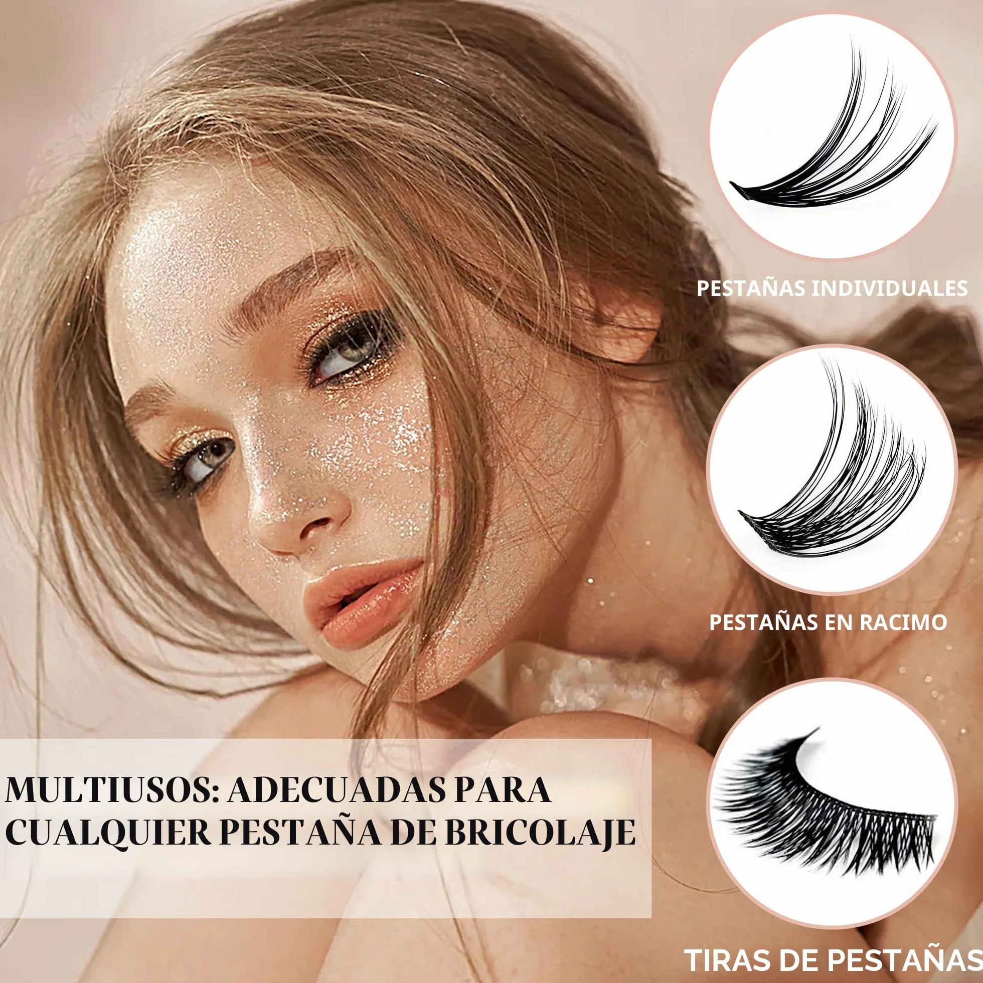 Gemerry Pegamento Pestañas Lash Bond and Seal 2 en 1 5ml+5ml Cluster para Extensiones