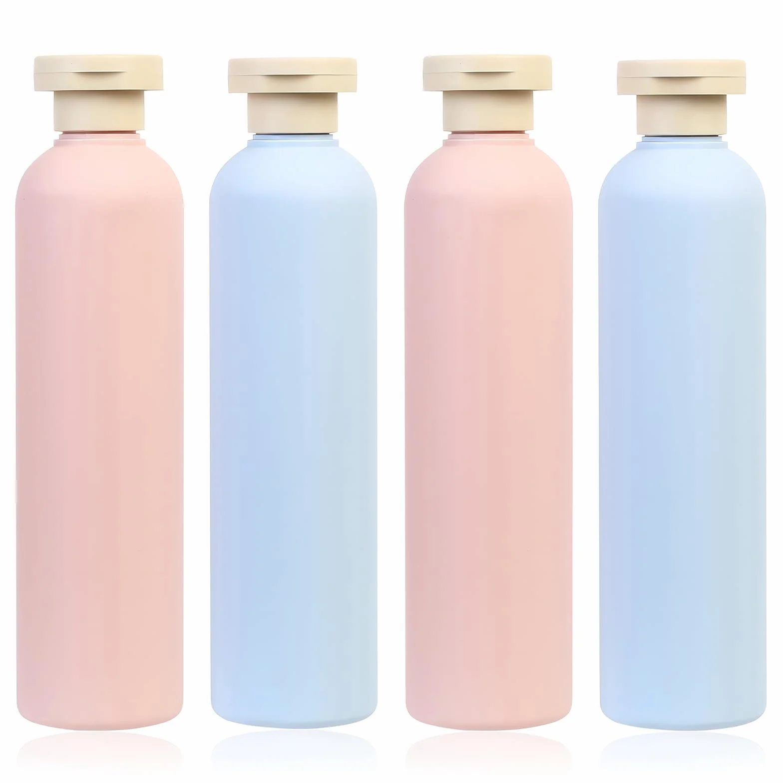 Plastikowe butelki podróżne 260 ml z klapką, pojemniki do kosmetyków, szczelne