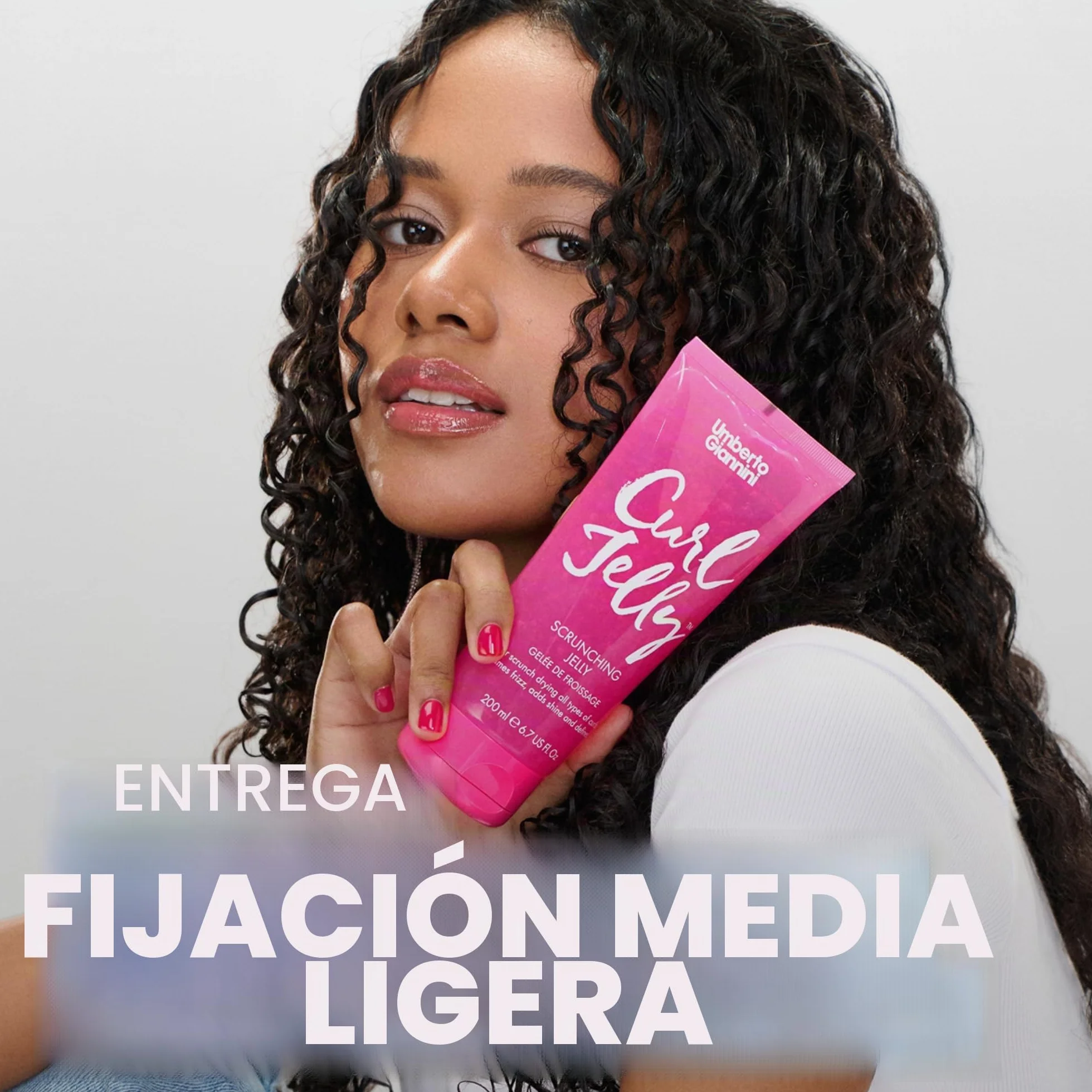 Gel fijador Umberto Giannini para pelo rizado 200 ml