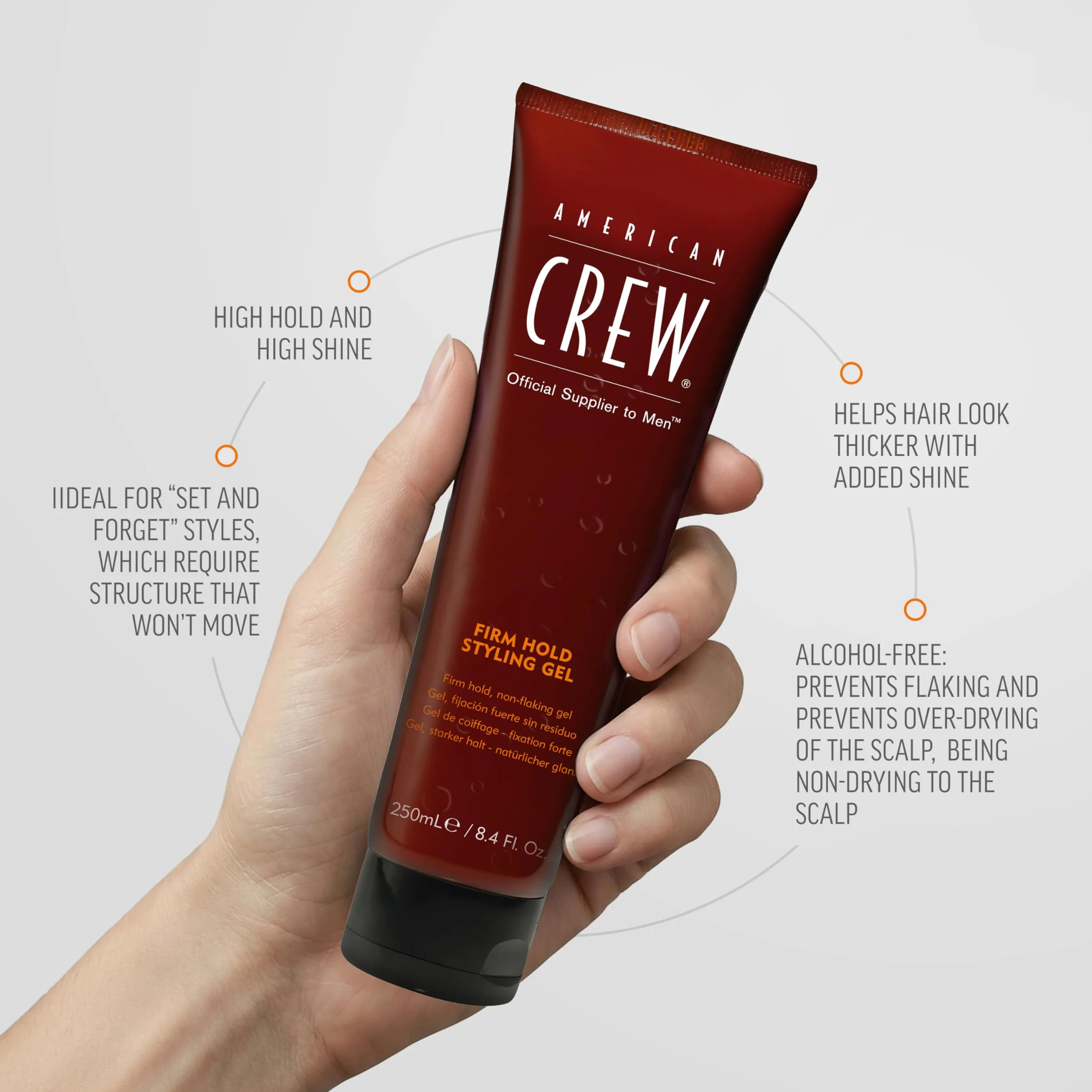 American Crew Gel de Fijación Fuerte Gomina 250 ml