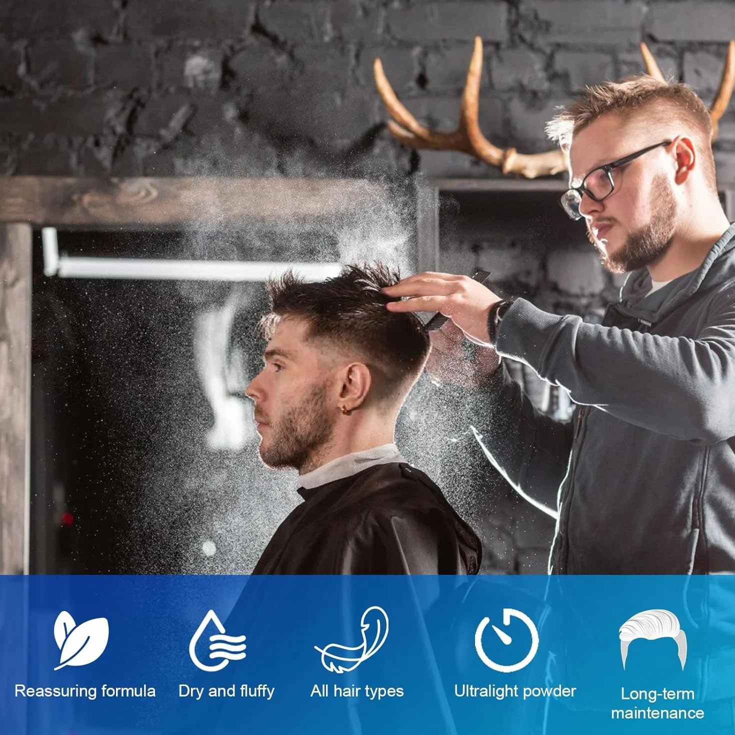 Polvos Texturizantes Mate 30g para el Pelo Volumen