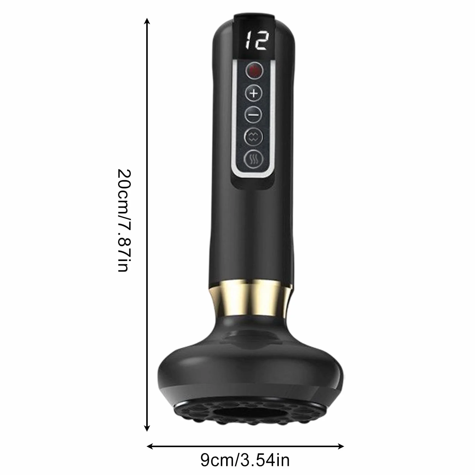 MASSAGER DE CELULITIS - SHAPER CUERPO, MASSAGER AJUSTABLE | 12 niveles terapia de vibración, dispositivo tonificante adelgazante para las piernas de los brazos de la cintura 'abdomen