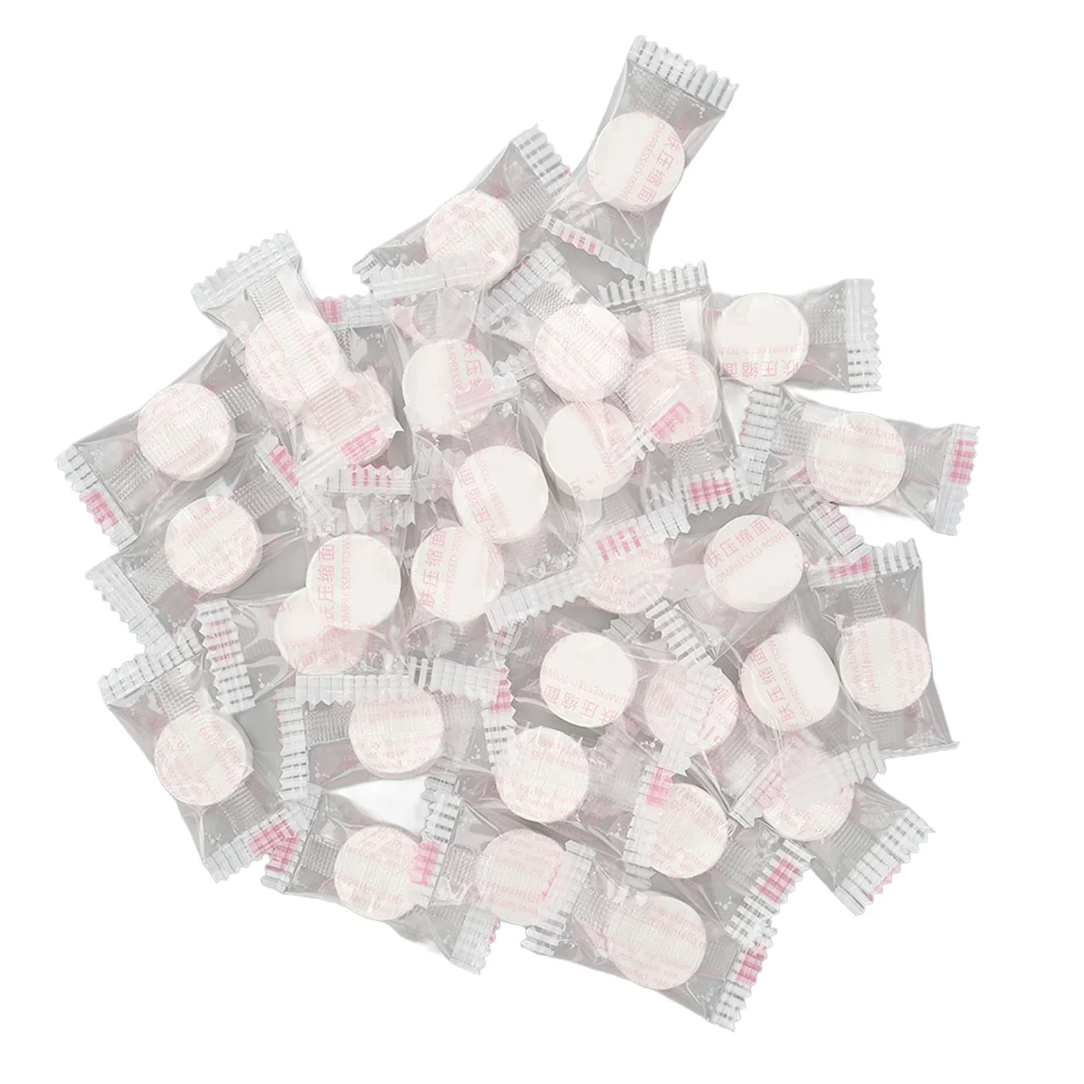 Dioche Mini Travel Face 30 Piezas de Toalla Comprimida, Toallitas Faciales, Tamaño de Viaje, Envueltas Individualmente, Mini Toallas Suaves y de Secado Rápido para Viajes de Negocios y Campamentos