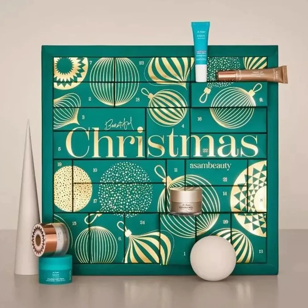 M. Asam Calendario de Adviento 2025 para mujer, calendario de Adviento de maquillaje Asambeauty, 24 sorpresas, calendario de Navidad con cuidado facial, para mujeres y niñas (valor 225 €)