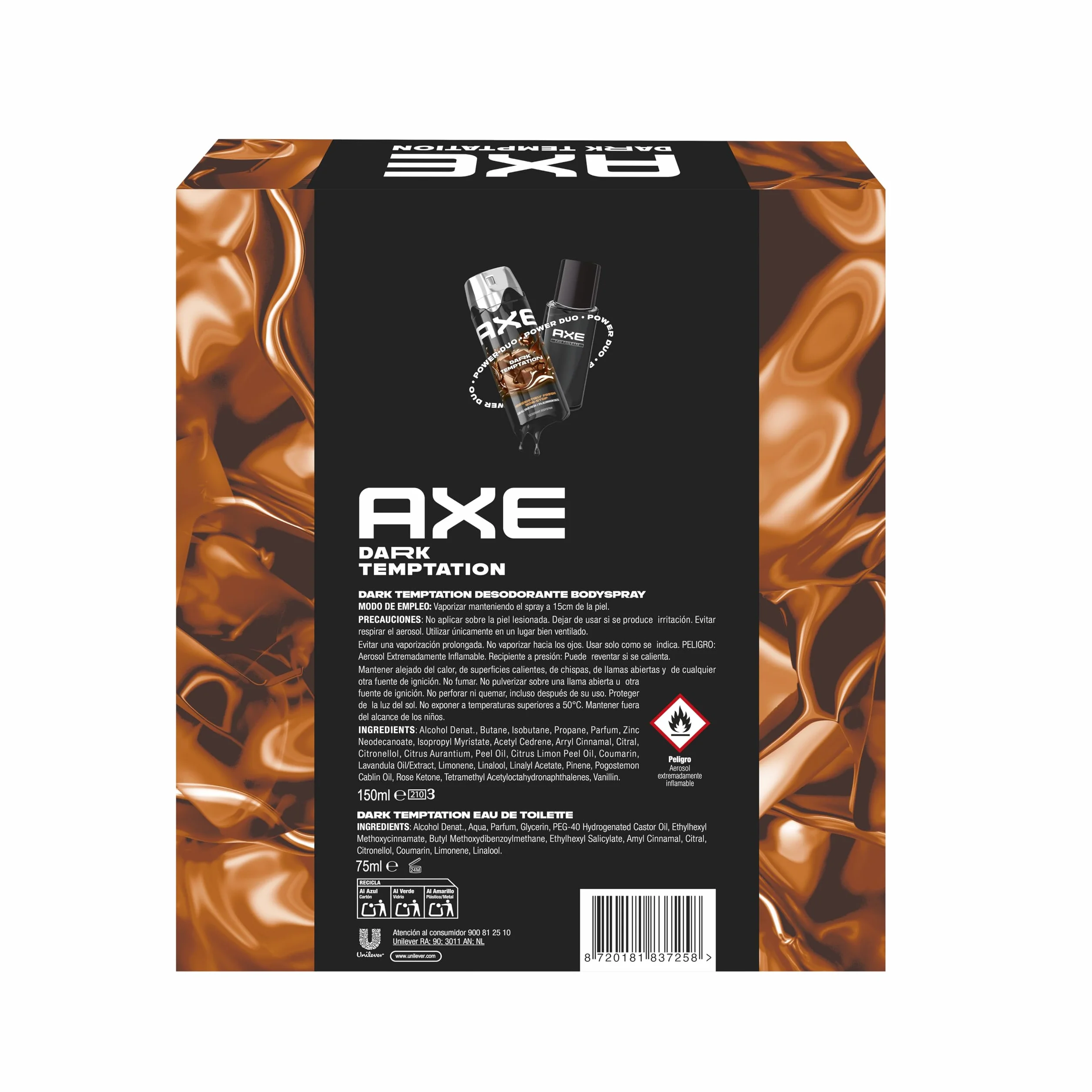 Axe Dark Temptation Set Cuidado para hombre